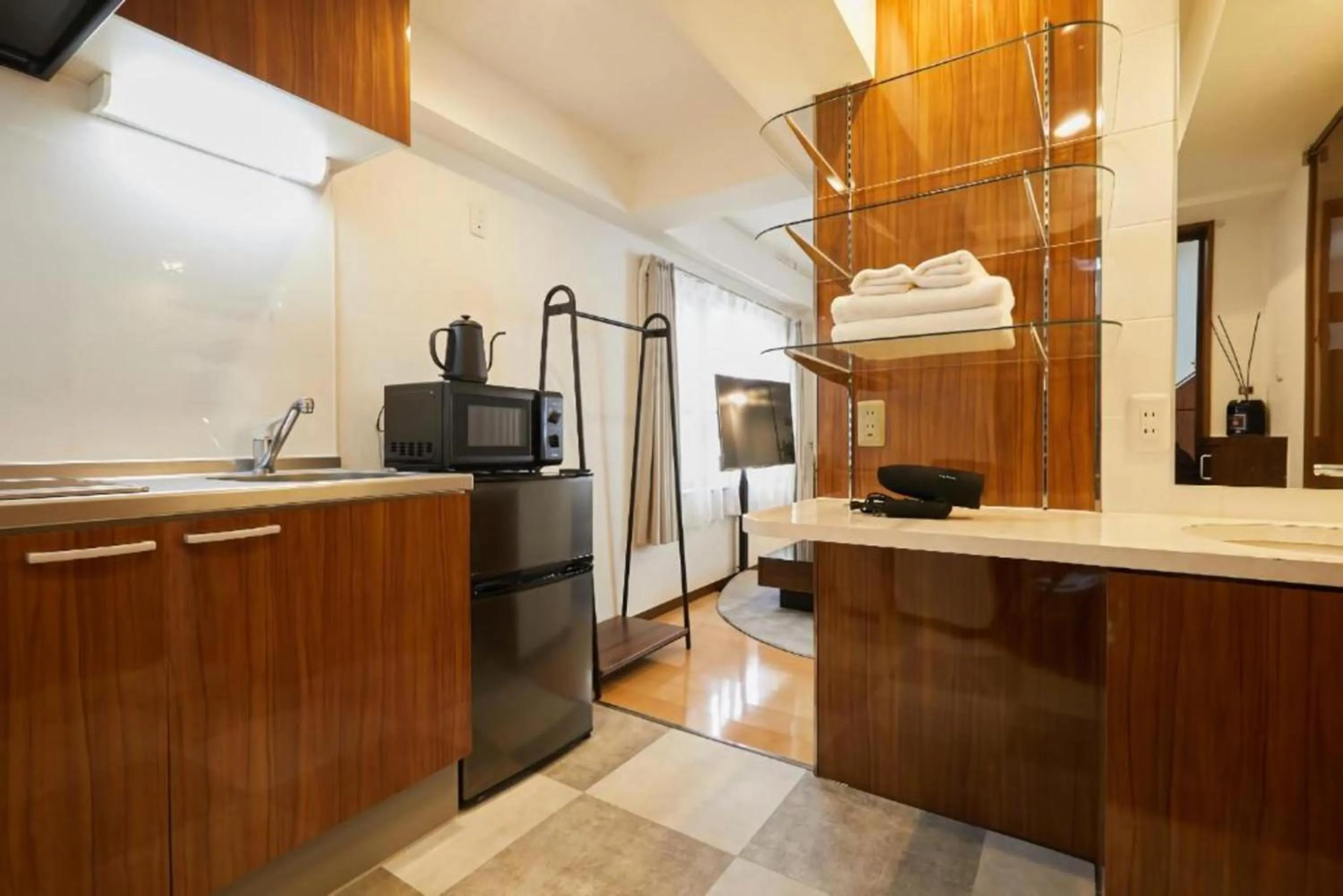 Kitchen or kitchenette in HOTEL AIS HATAGAYA