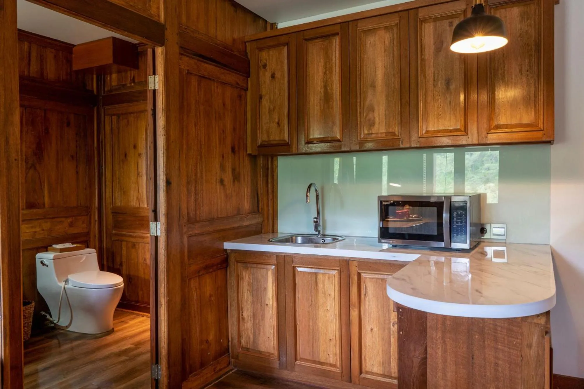 Kitchen or kitchenette in Tira Vilagna Suites & Spa