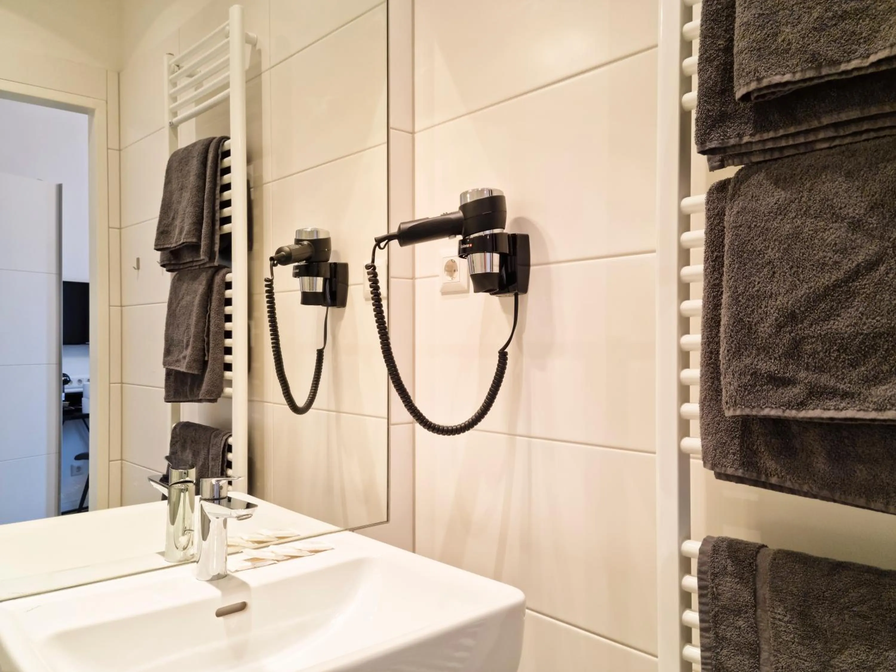 Shower in Pension Mozart - Newly Renovated