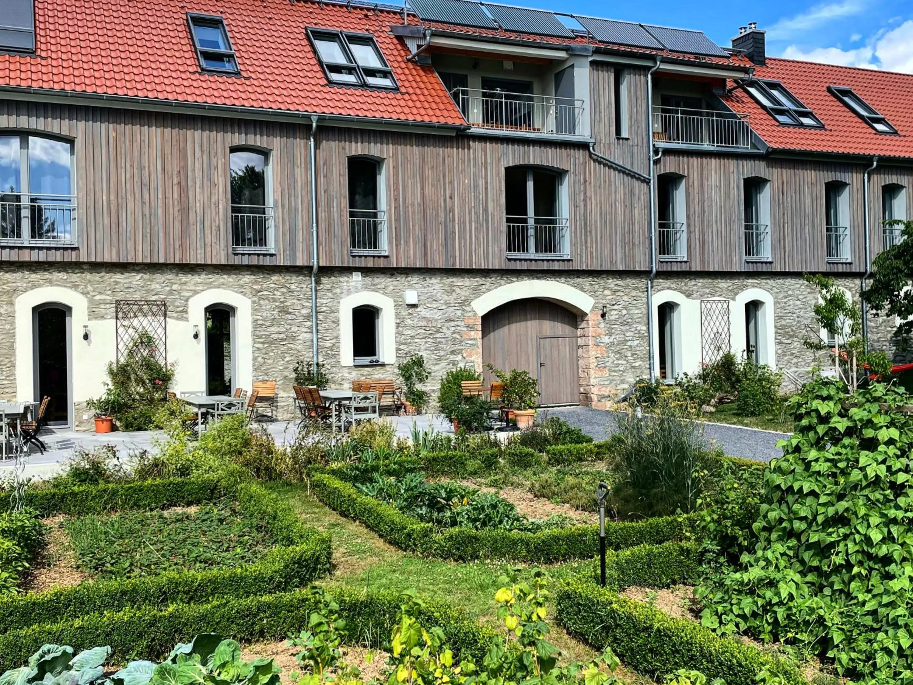 Garden in Gästehaus Lausnitz Zimmer