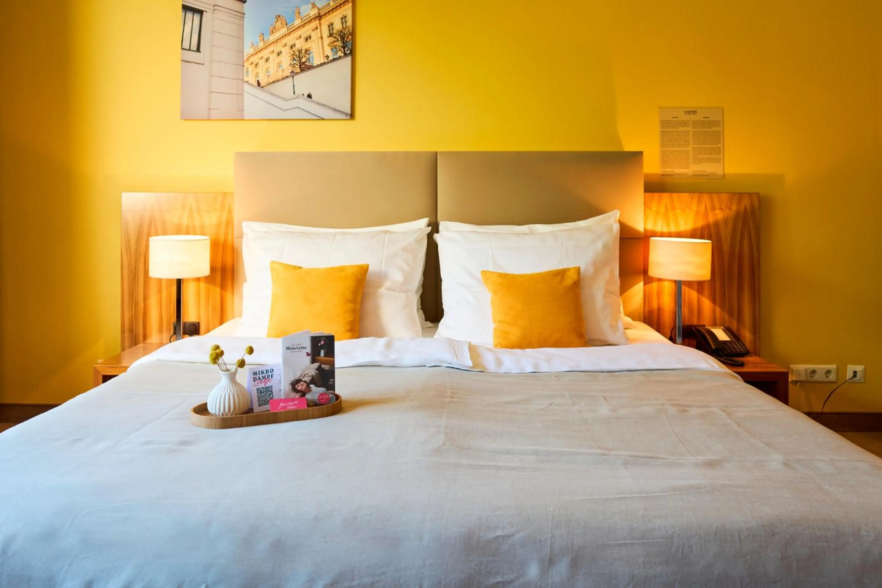 Bed in Henriette Stadthotel Vienna