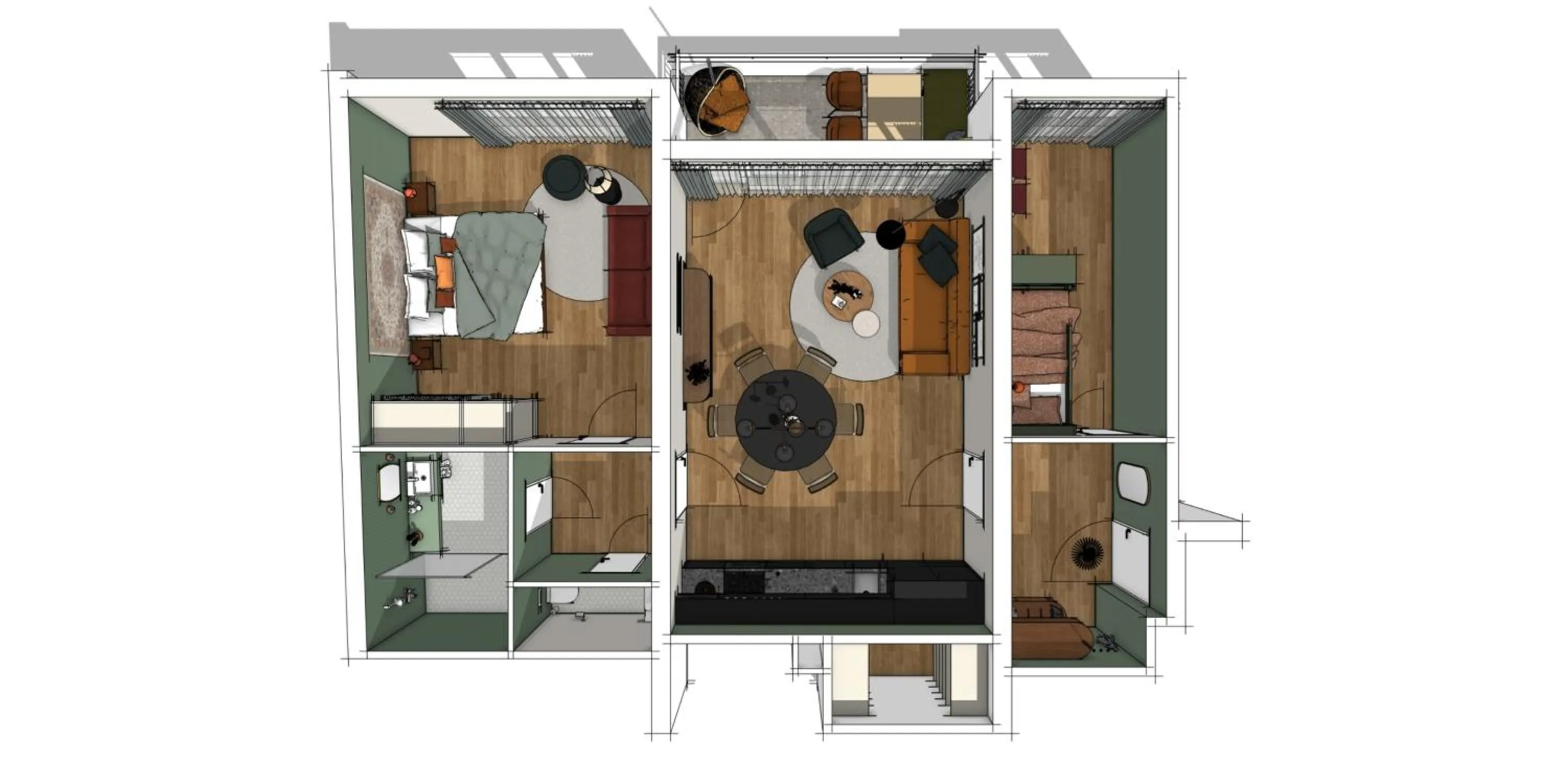 Photo of the whole room in Henriette Stadthotel Vienna