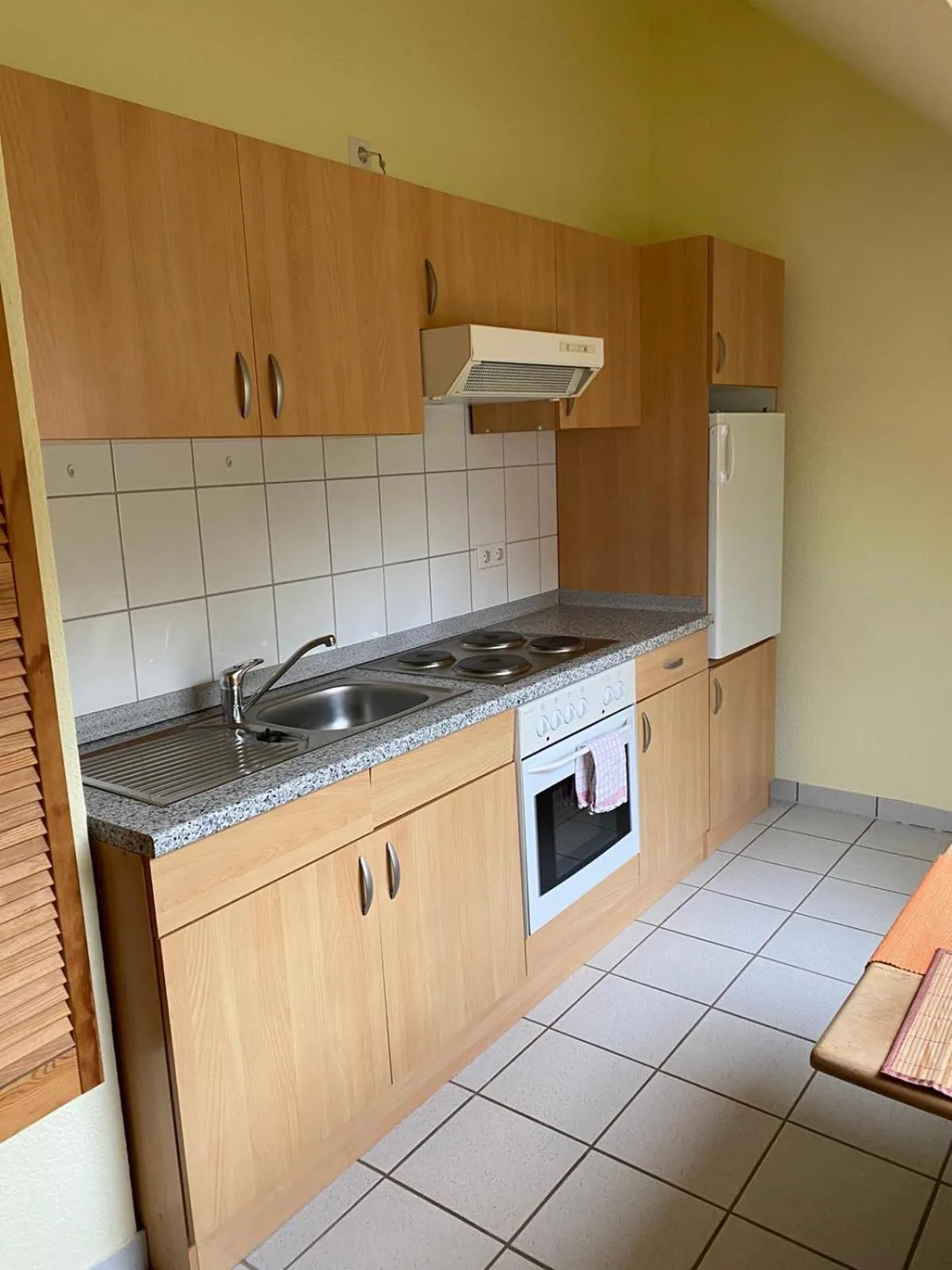 Kitchen or kitchenette in Hotel-Pension Teutonia