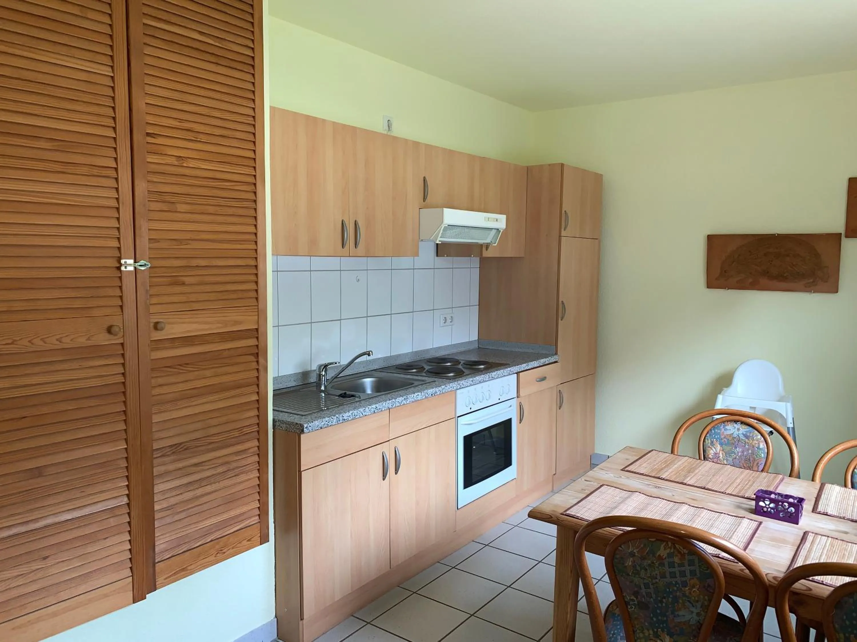 Kitchen or kitchenette in Hotel-Pension Teutonia