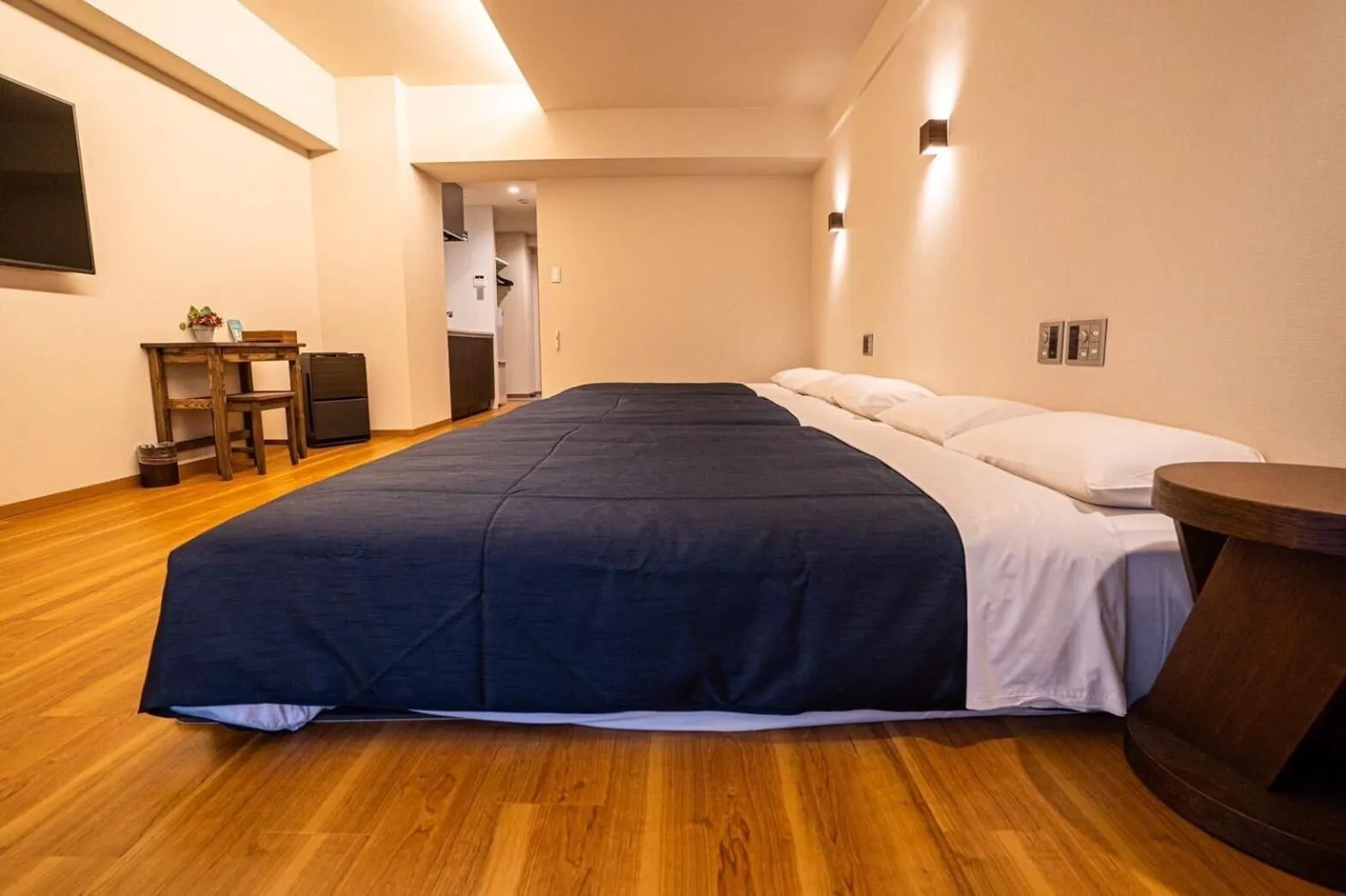 Bed in Hotel Iori ホテル庵