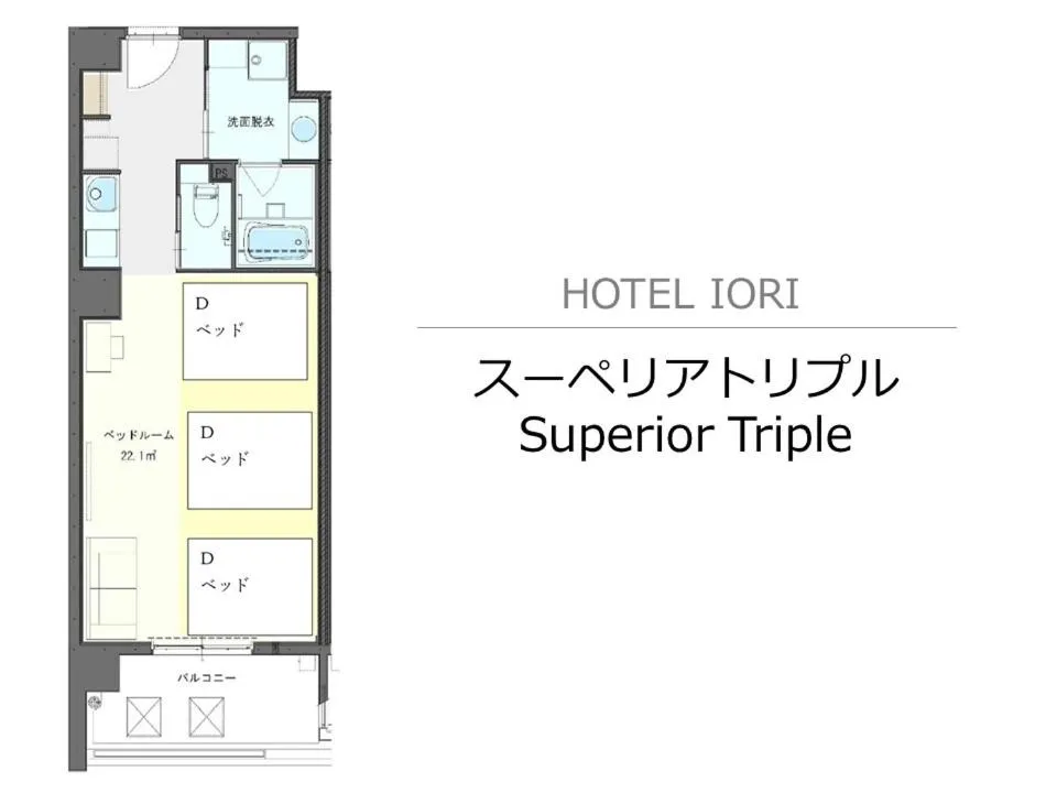 Floor plan in Hotel Iori ホテル庵