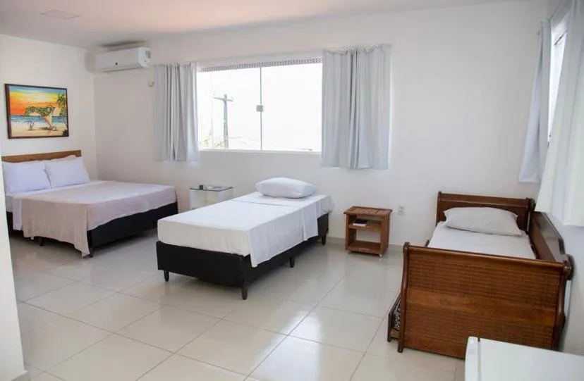 Bed in Encanto da Praia hotel pousada