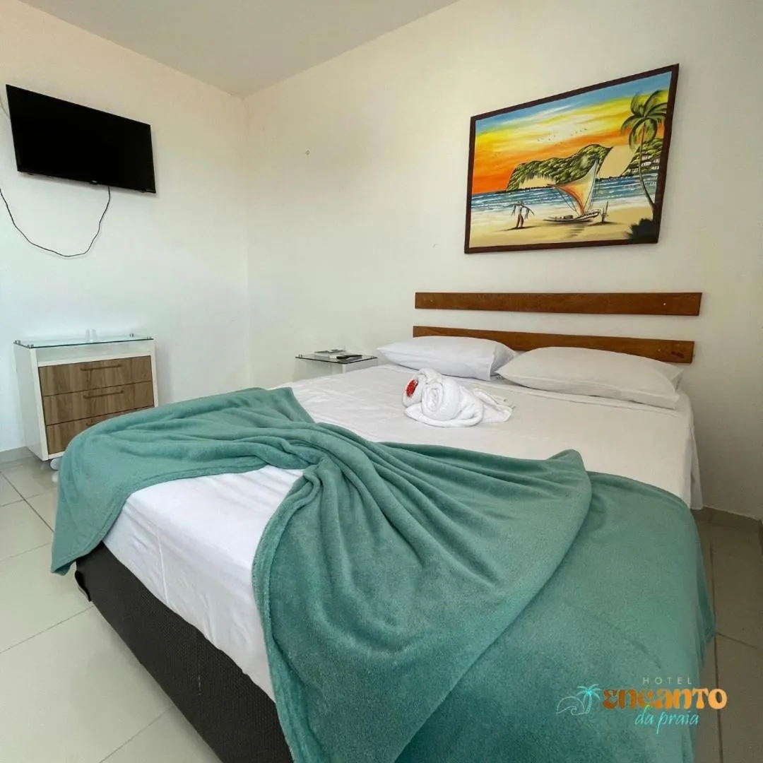Bed in Encanto da Praia hotel pousada