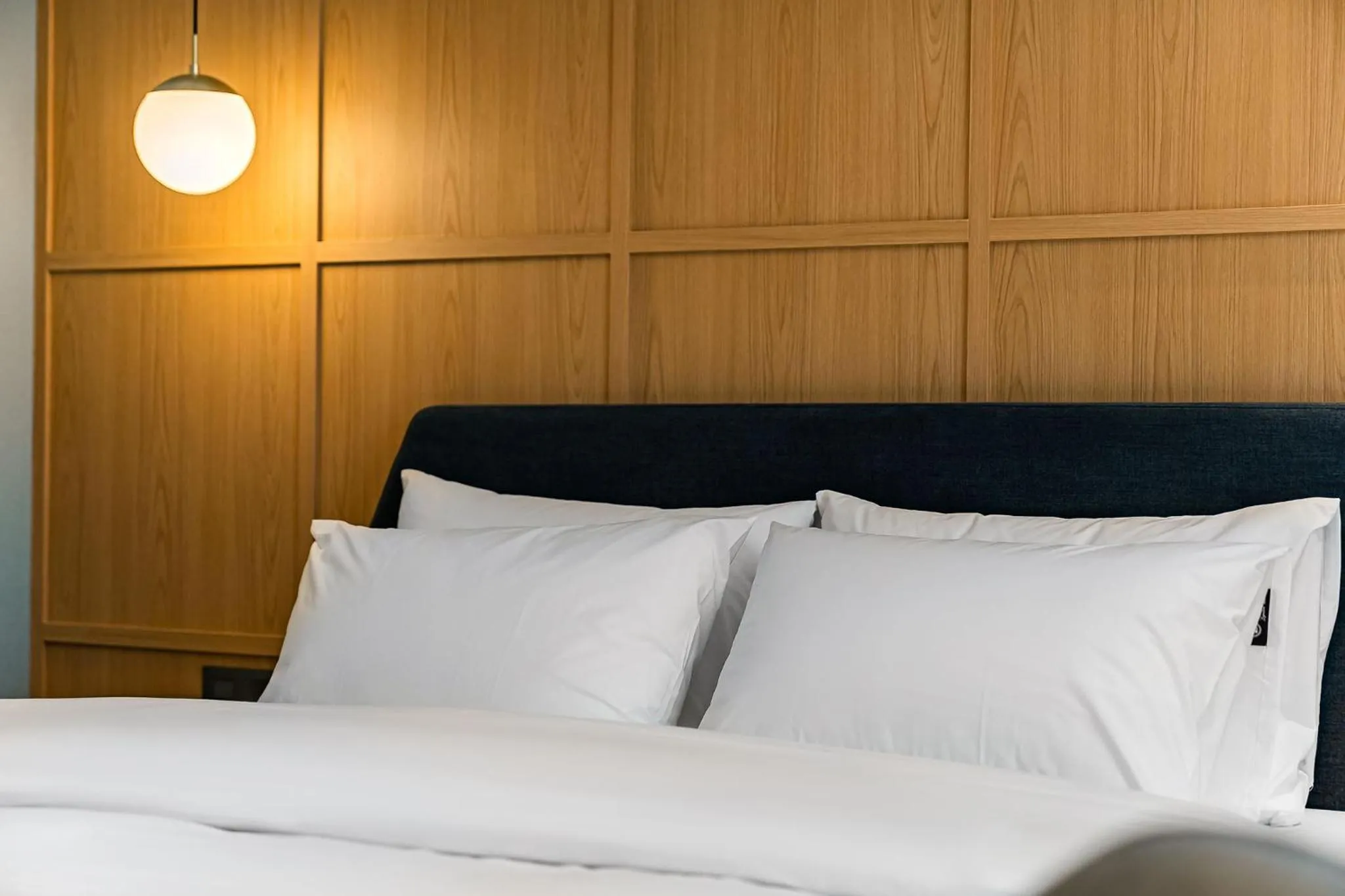 Bed in Brown Dot Hotel Signature