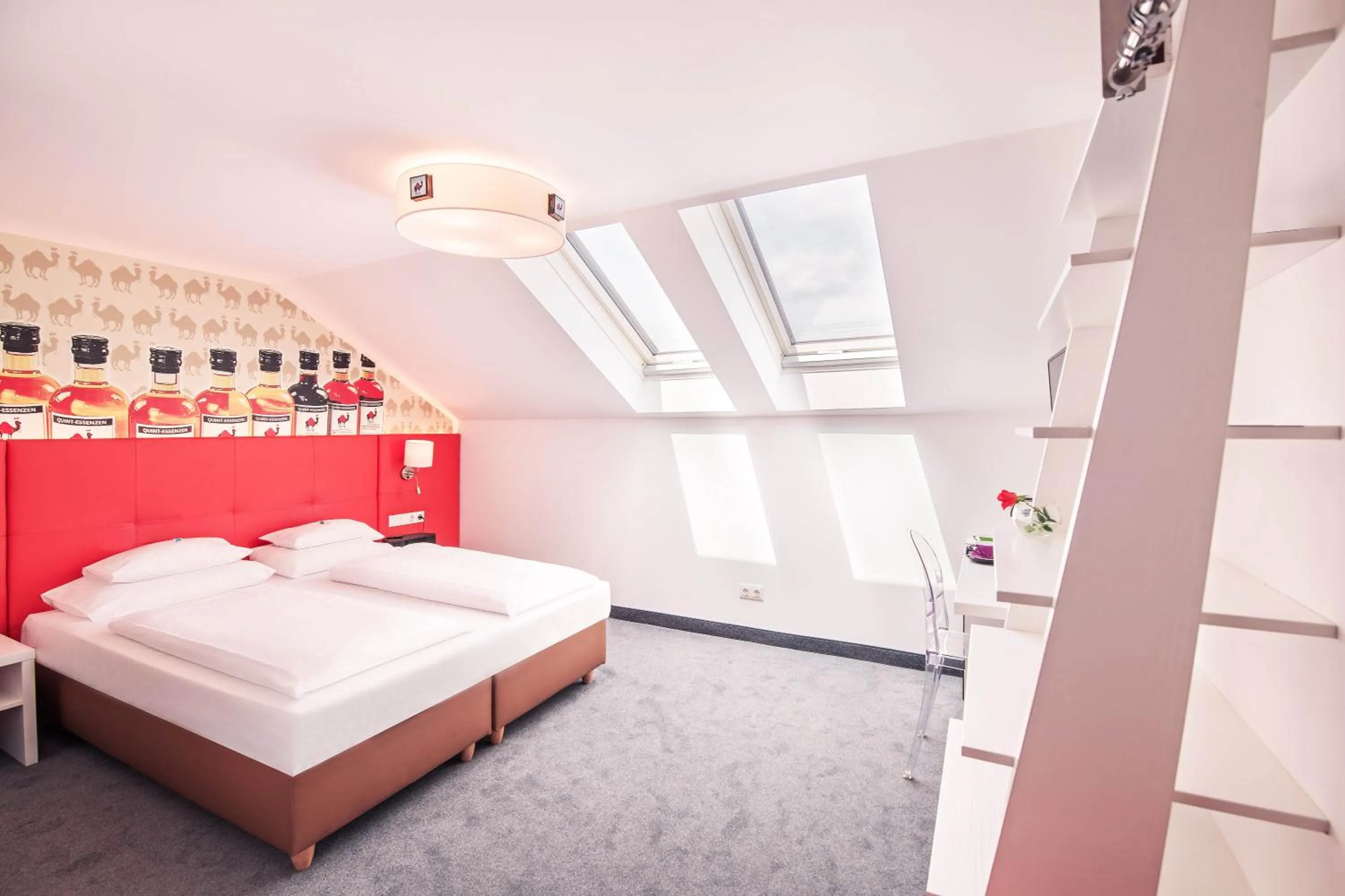 Bed in BoutiqueHOTEL Donauwalzer