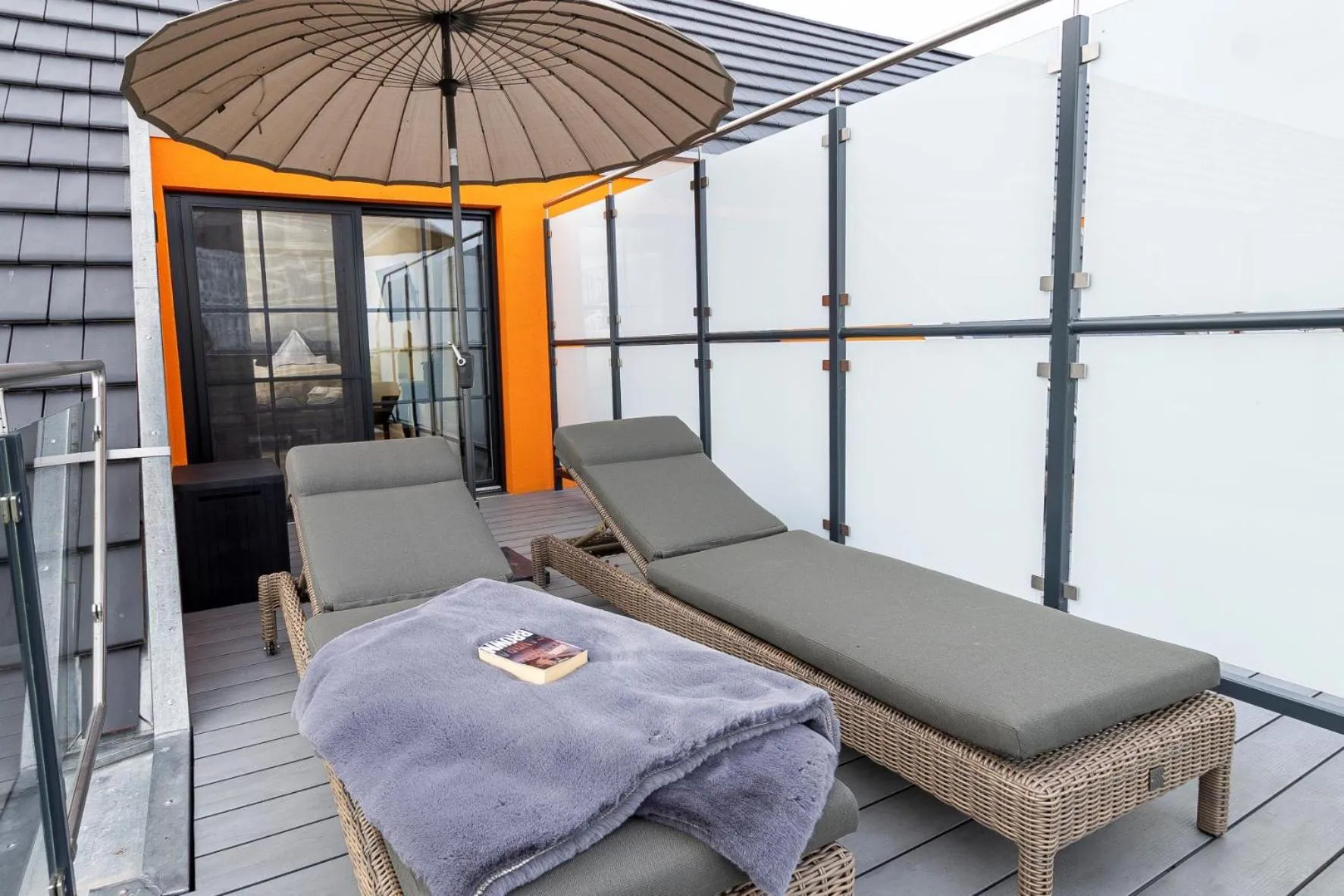 Balcony/Terrace in Luxus Resort Rügen Residenz Kubitzer Bodden