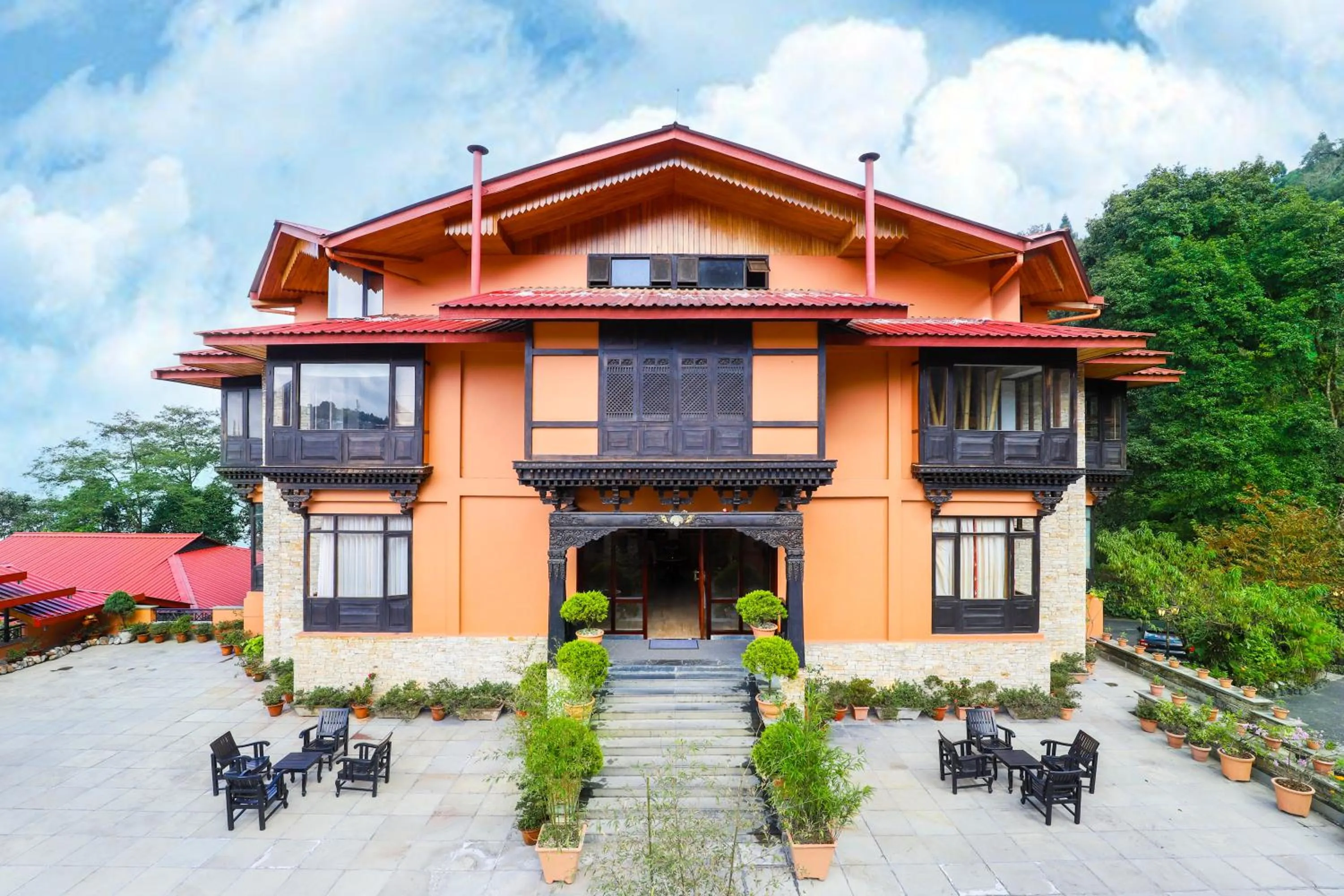 Property building in The Chumbi Mountain Retreat & Spa, A Club Mahindra Associate