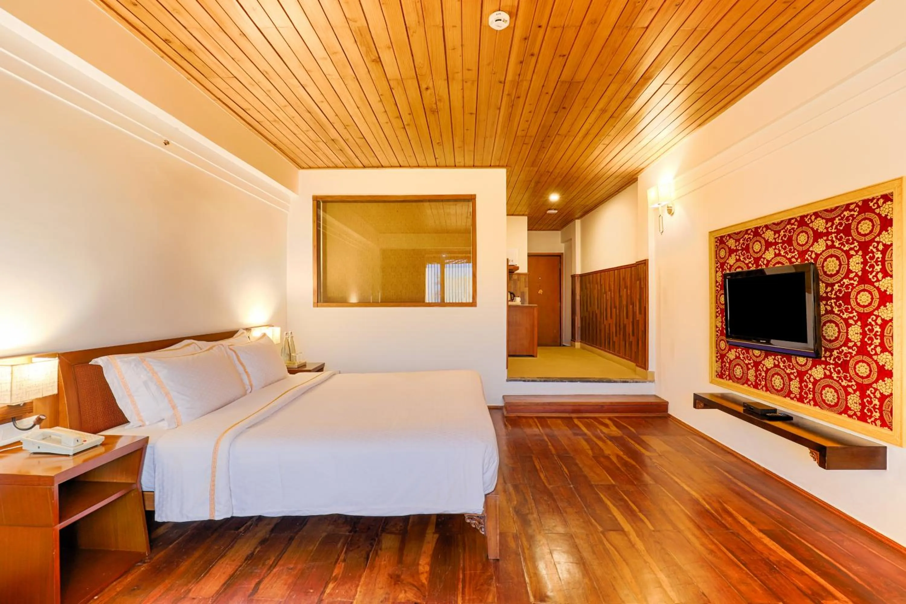 Bed in The Chumbi Mountain Retreat & Spa, A Club Mahindra Associate