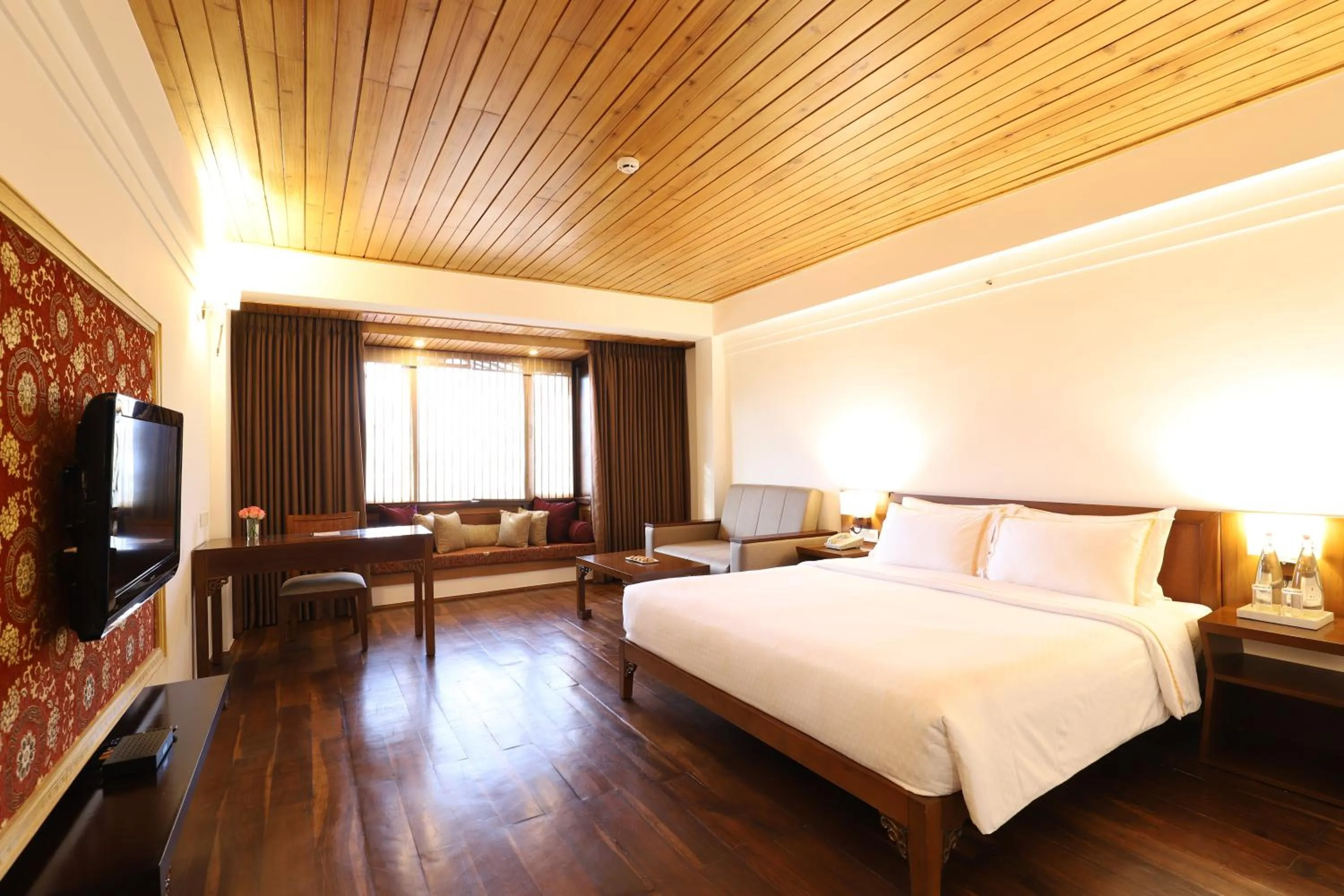 Bed in The Chumbi Mountain Retreat & Spa, A Club Mahindra Associate