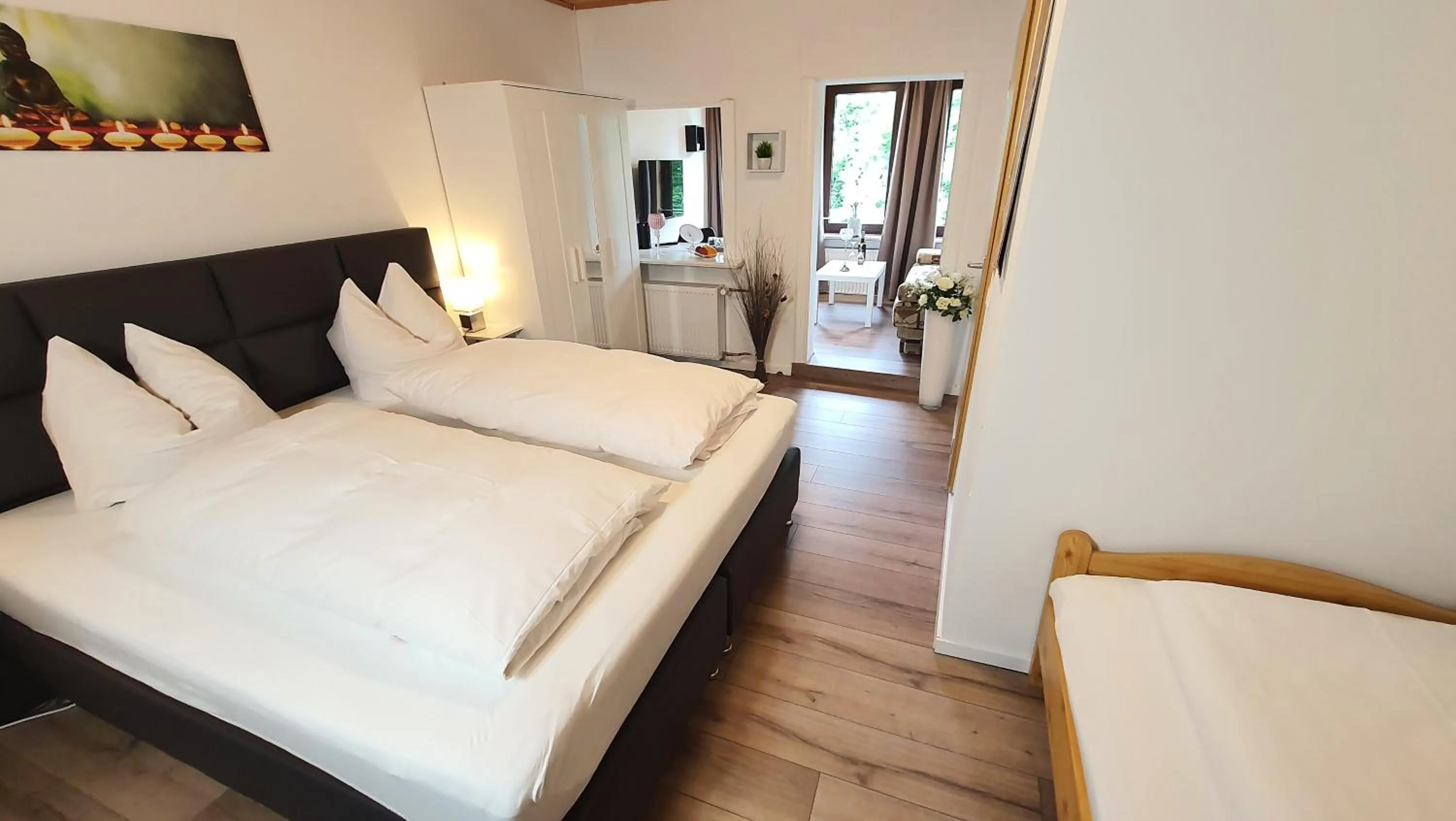 Bed in Hotel Schneiderhof