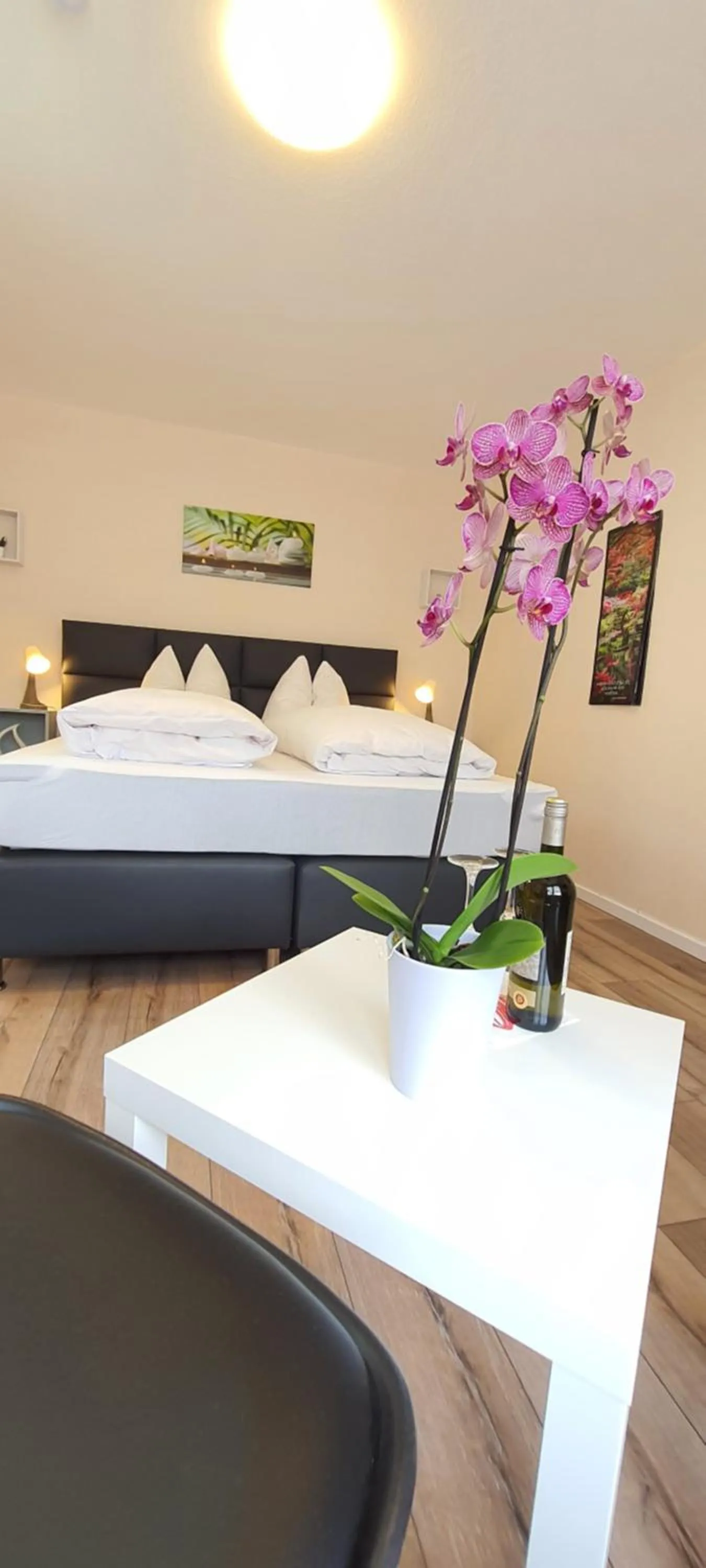 Bed in Hotel Schneiderhof