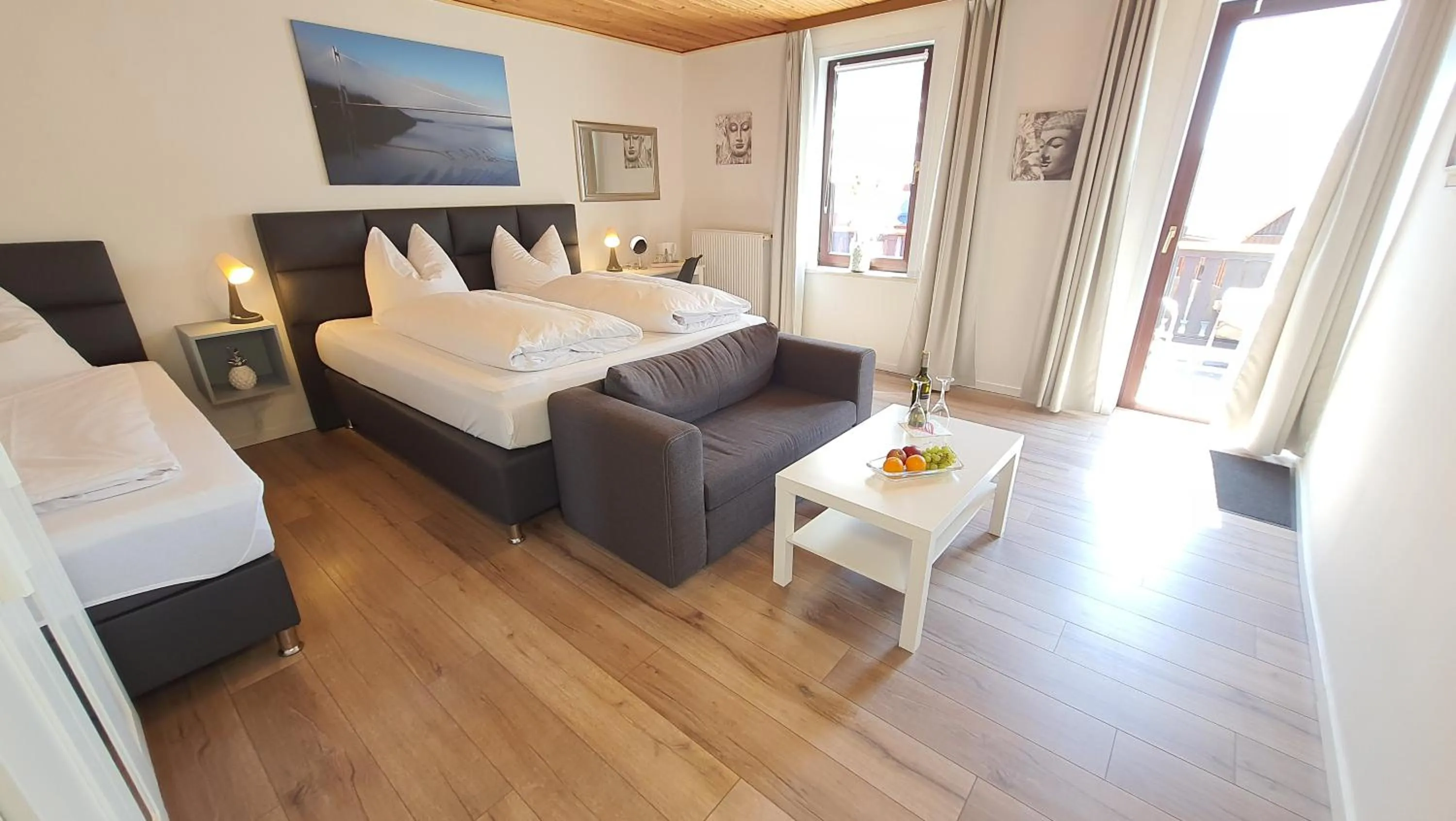 Bed in Hotel Schneiderhof