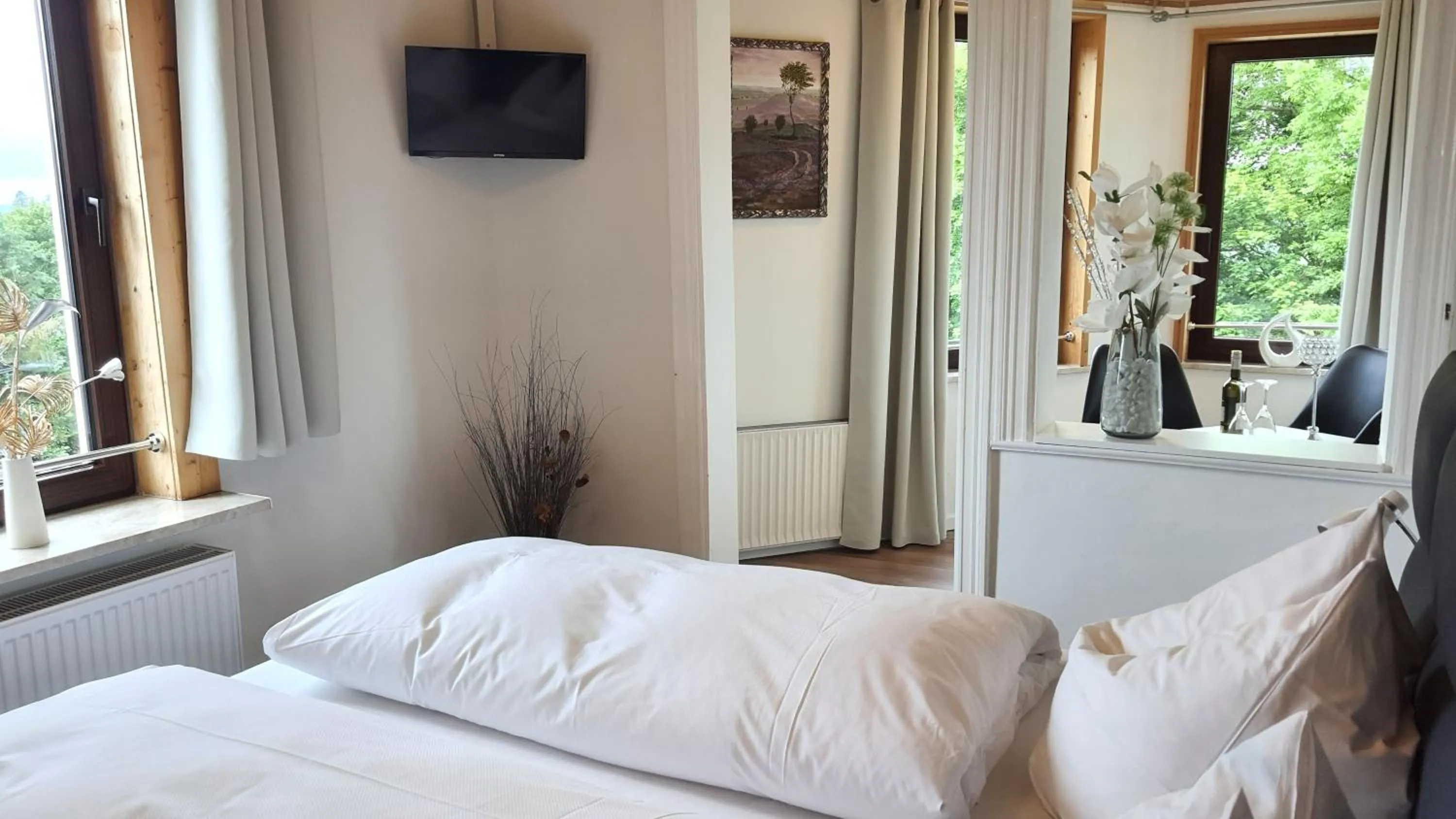 Bed in Hotel Schneiderhof