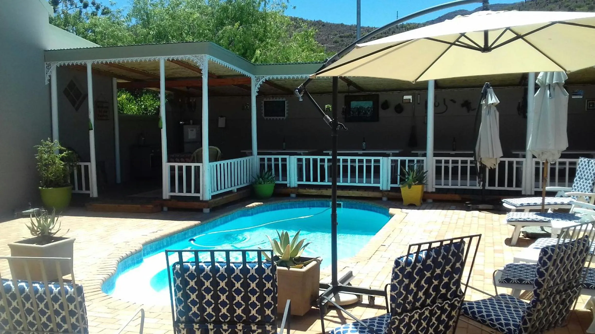 Swimming pool in HouseMartin Lodge & Self Catering