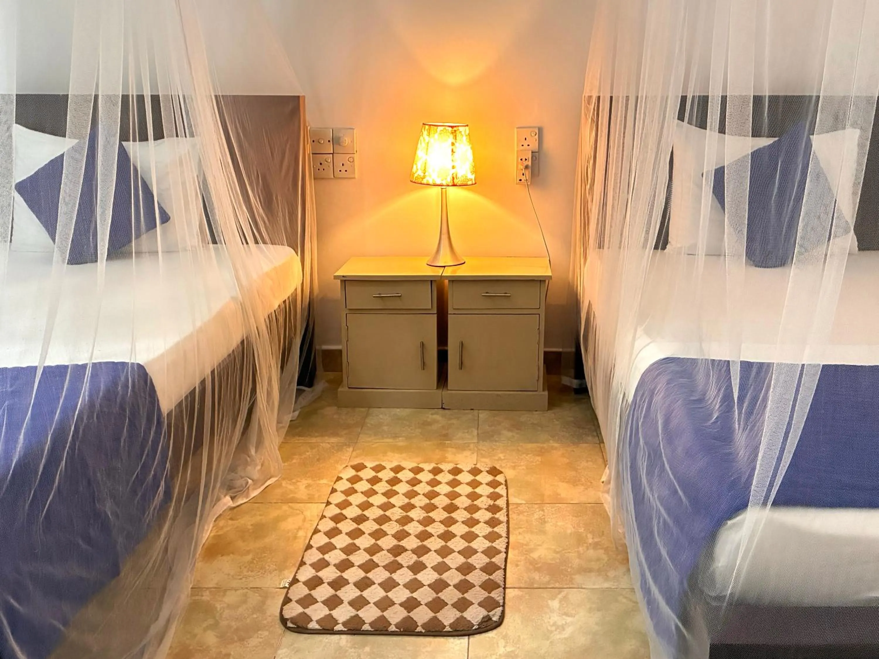 Bed in Mirissa Blue Whale Holiday Hotel