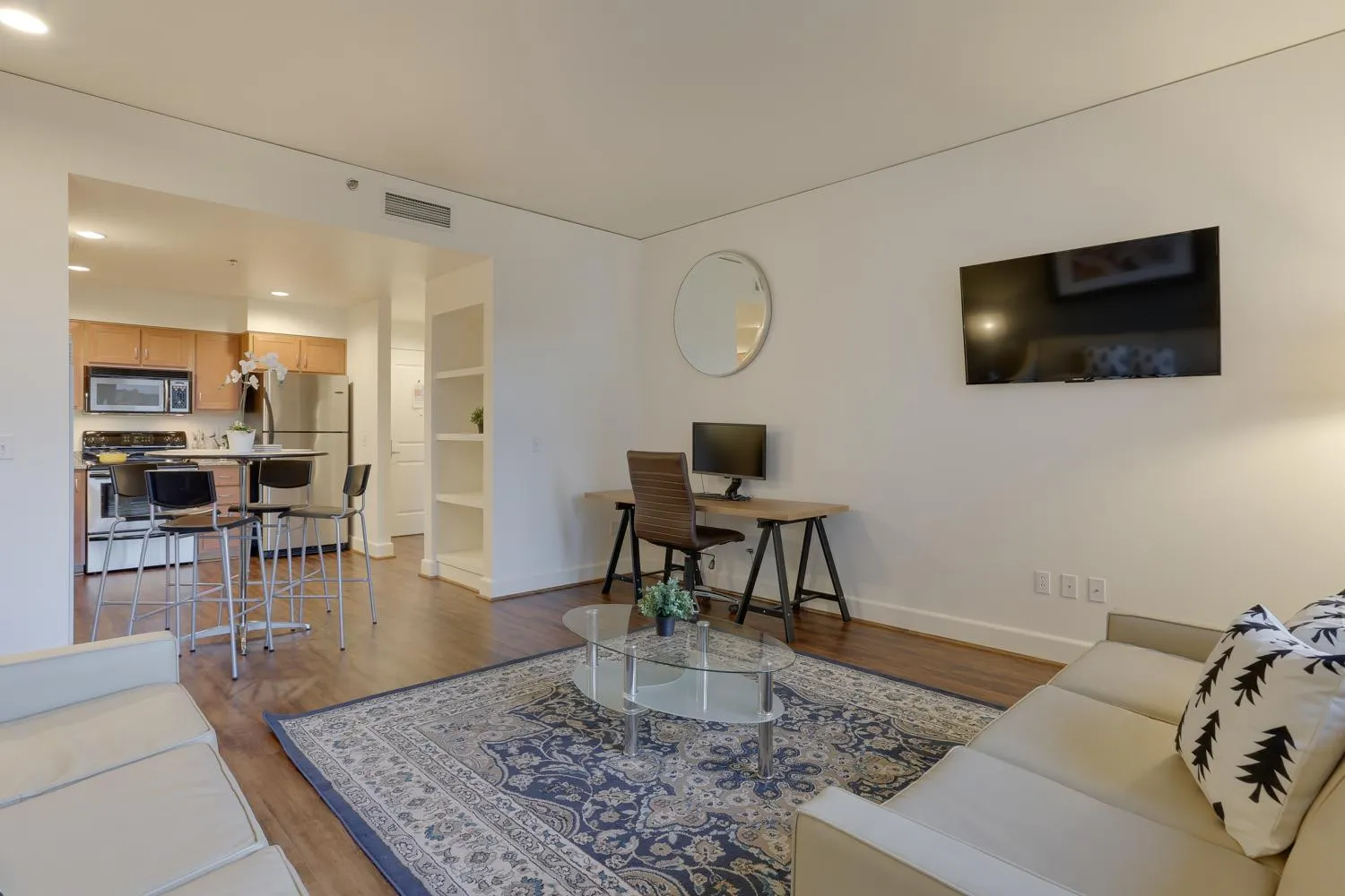 TV and multimedia in Renu Suites at The Burlington Portland