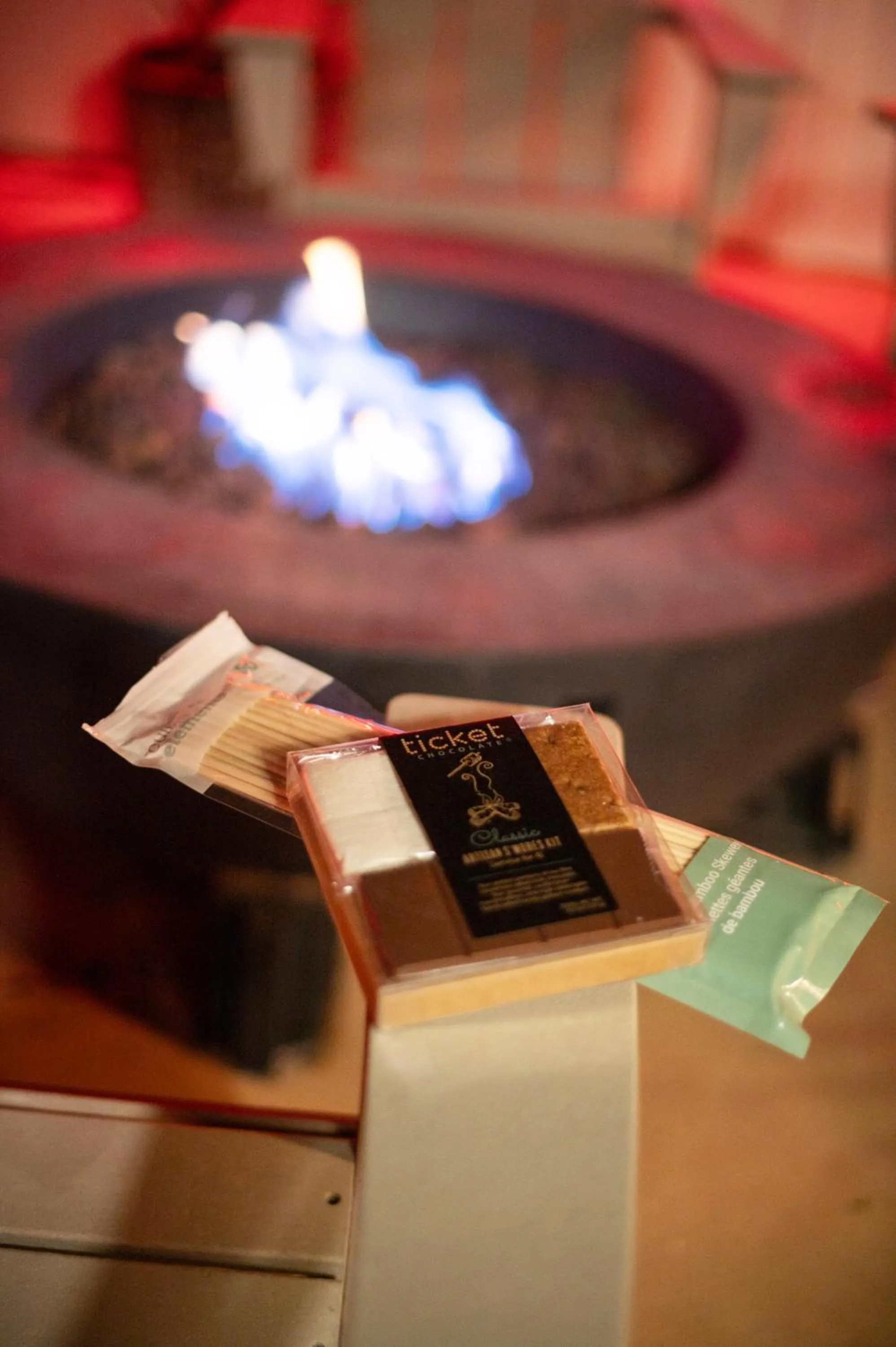fireplace in Inn At Rose's Landing