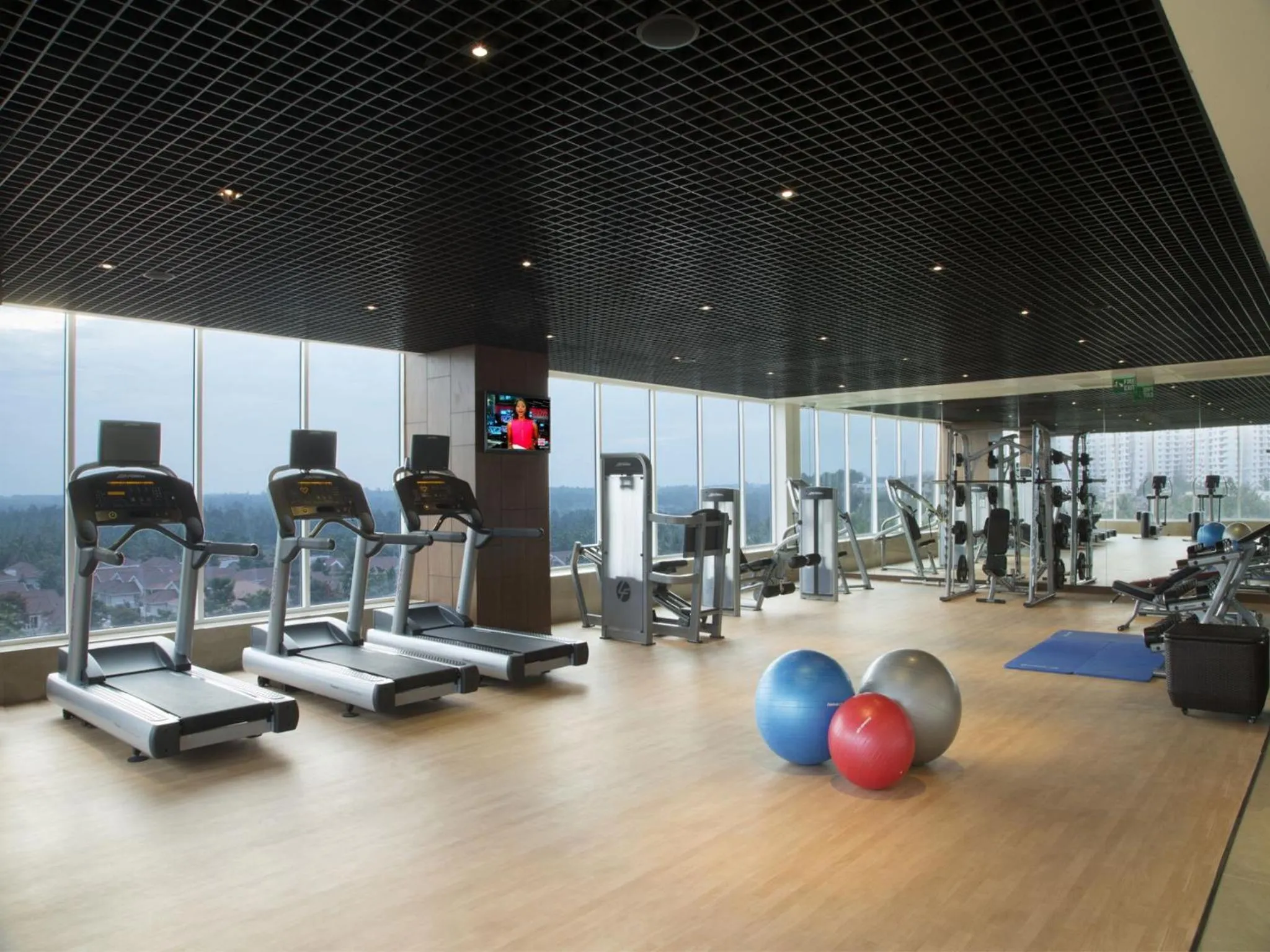 Fitness centre/facilities in Oakwood Residence Whitefield Bangalore