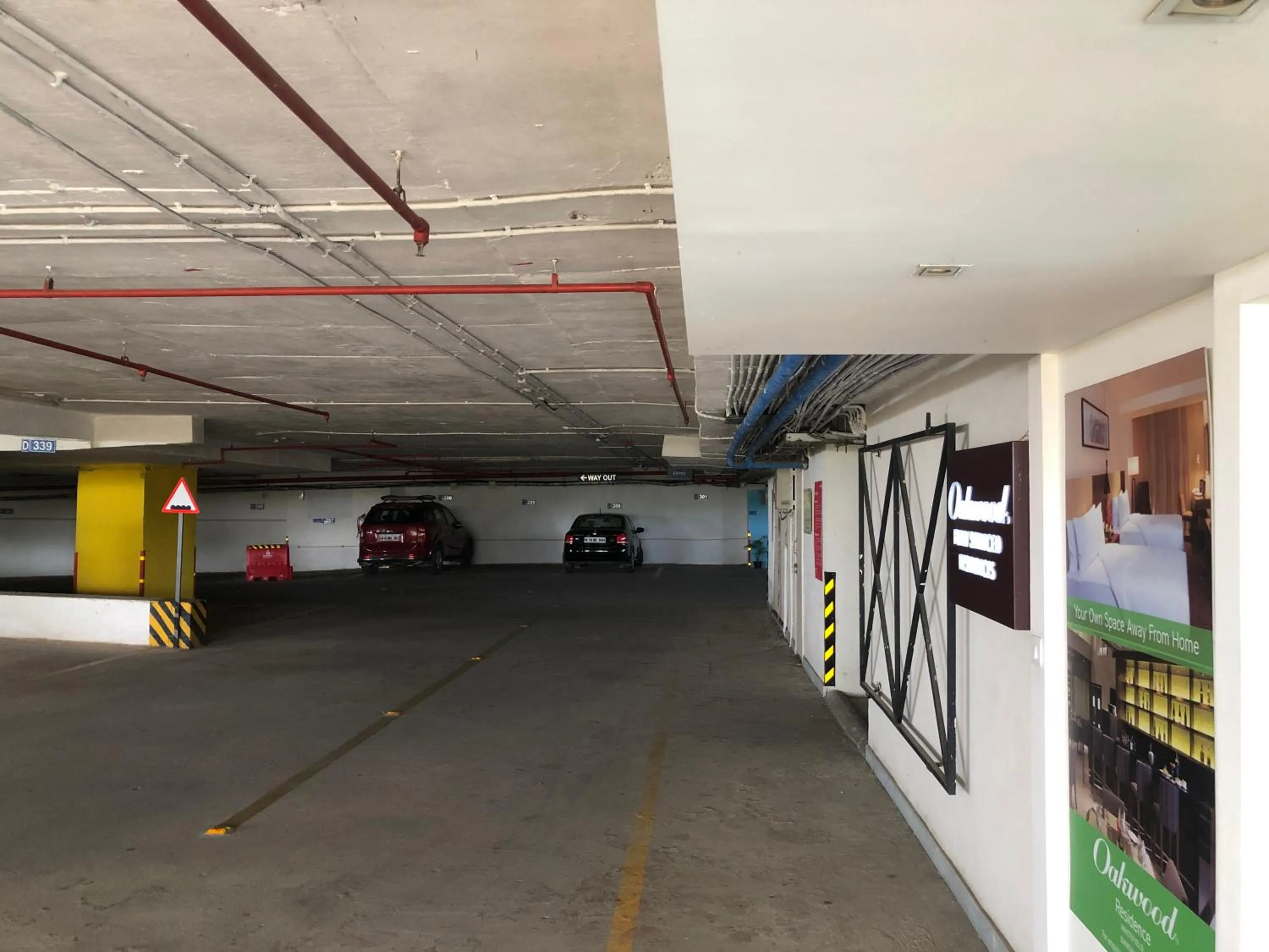 Parking in Oakwood Residence Whitefield Bangalore