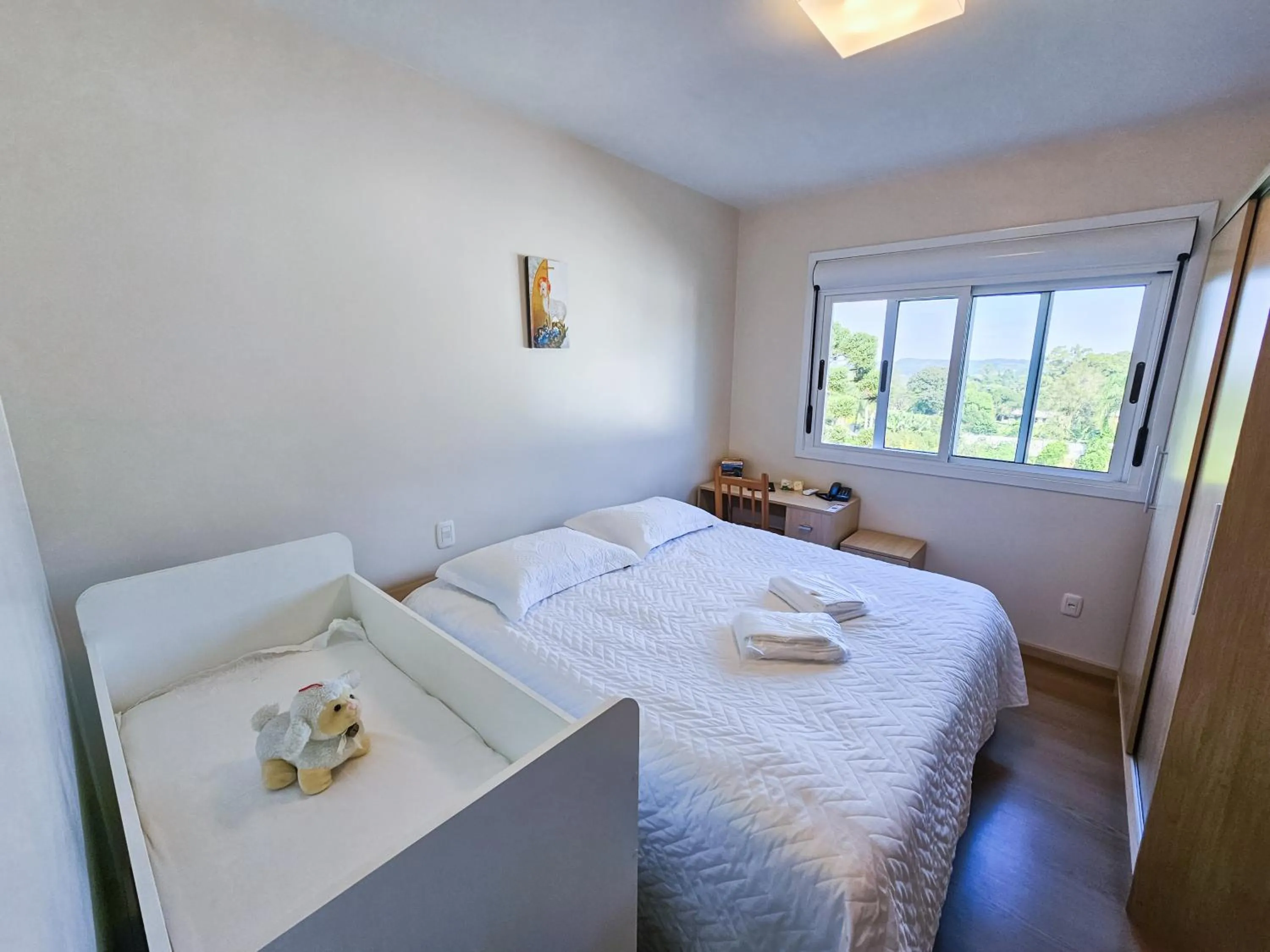 Bed in Pousada Bom Pastor