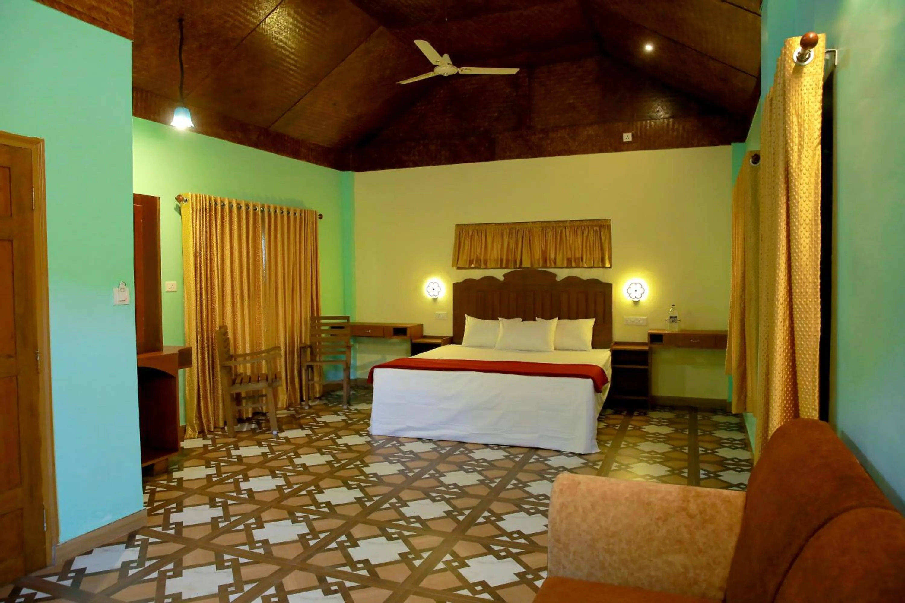Bedroom, Bed in Snow Hills Nature Resort, Thekkady