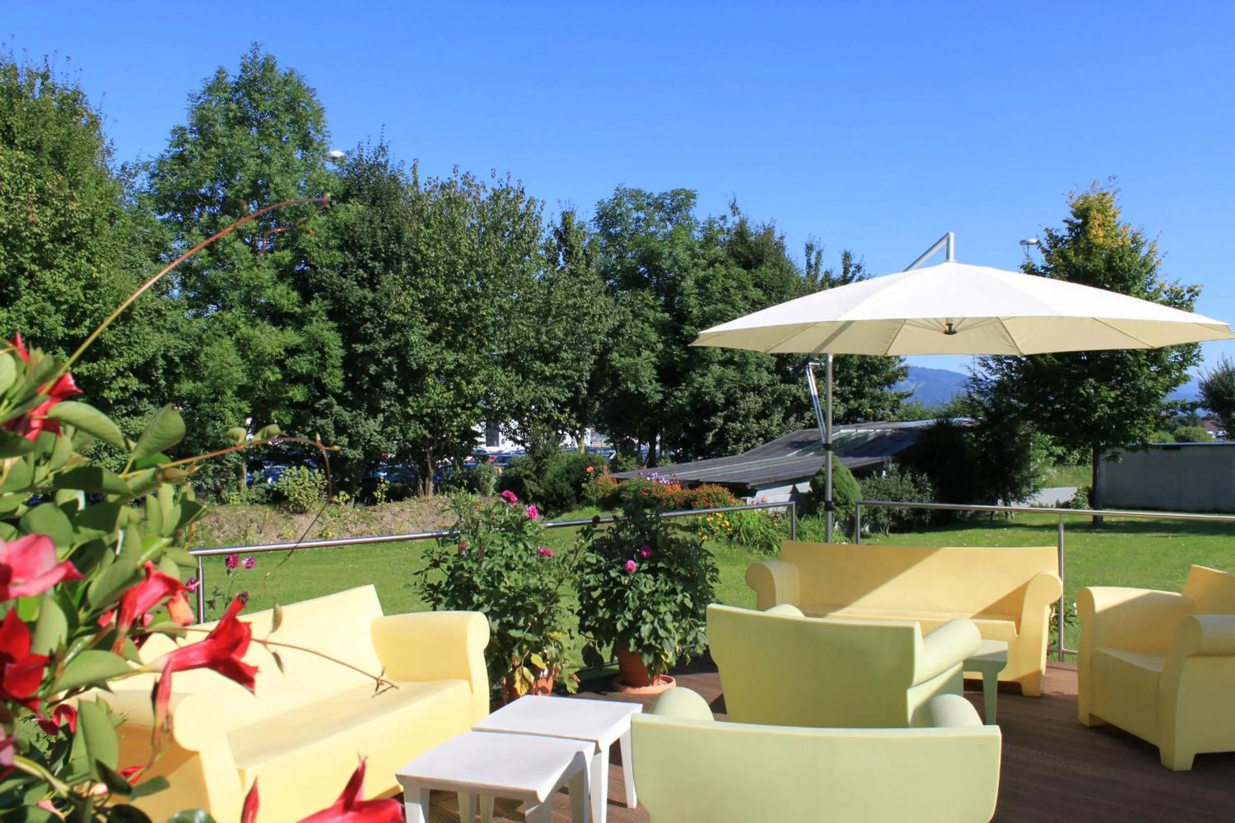 Balcony/Terrace in Airporthotel Salzburg - Hotel am Salzburg Airport