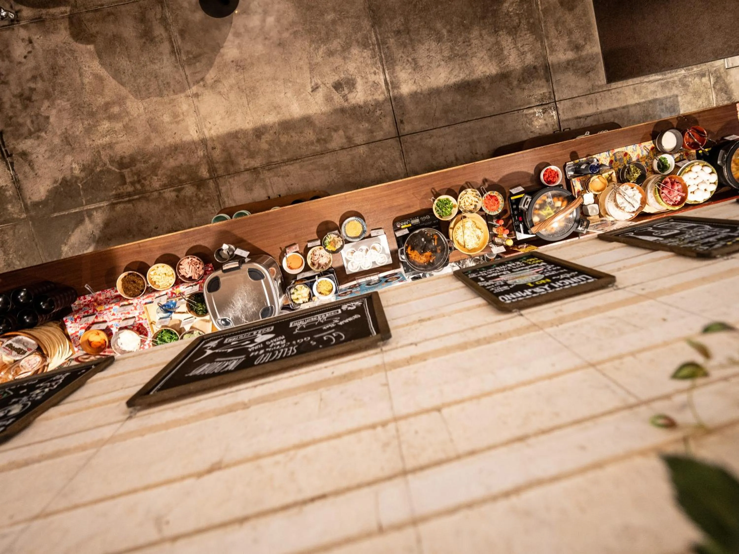 Buffet breakfast in Tabino Hotel lit Miyakojima