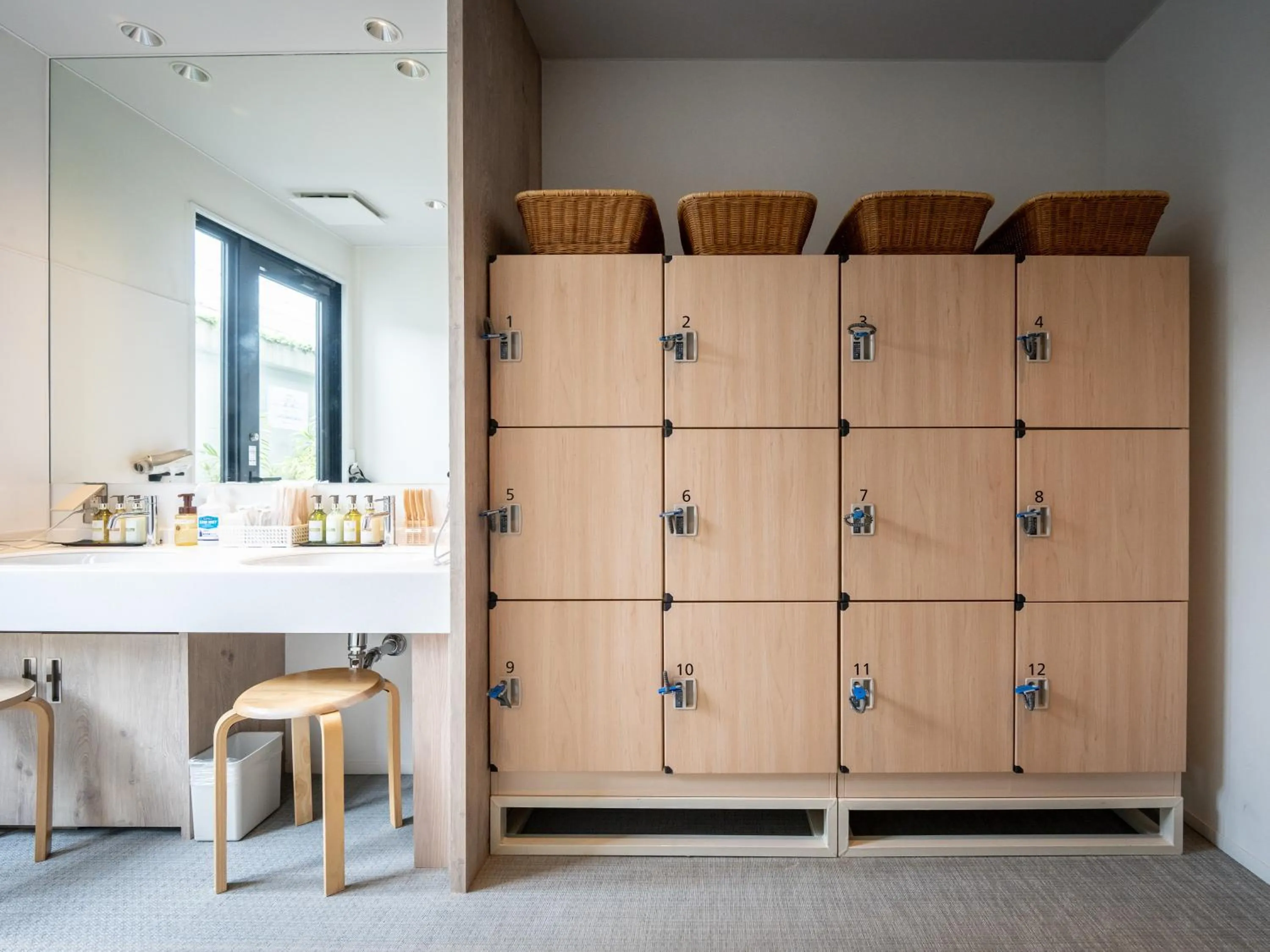 Public Bath in Tabino Hotel lit Miyakojima