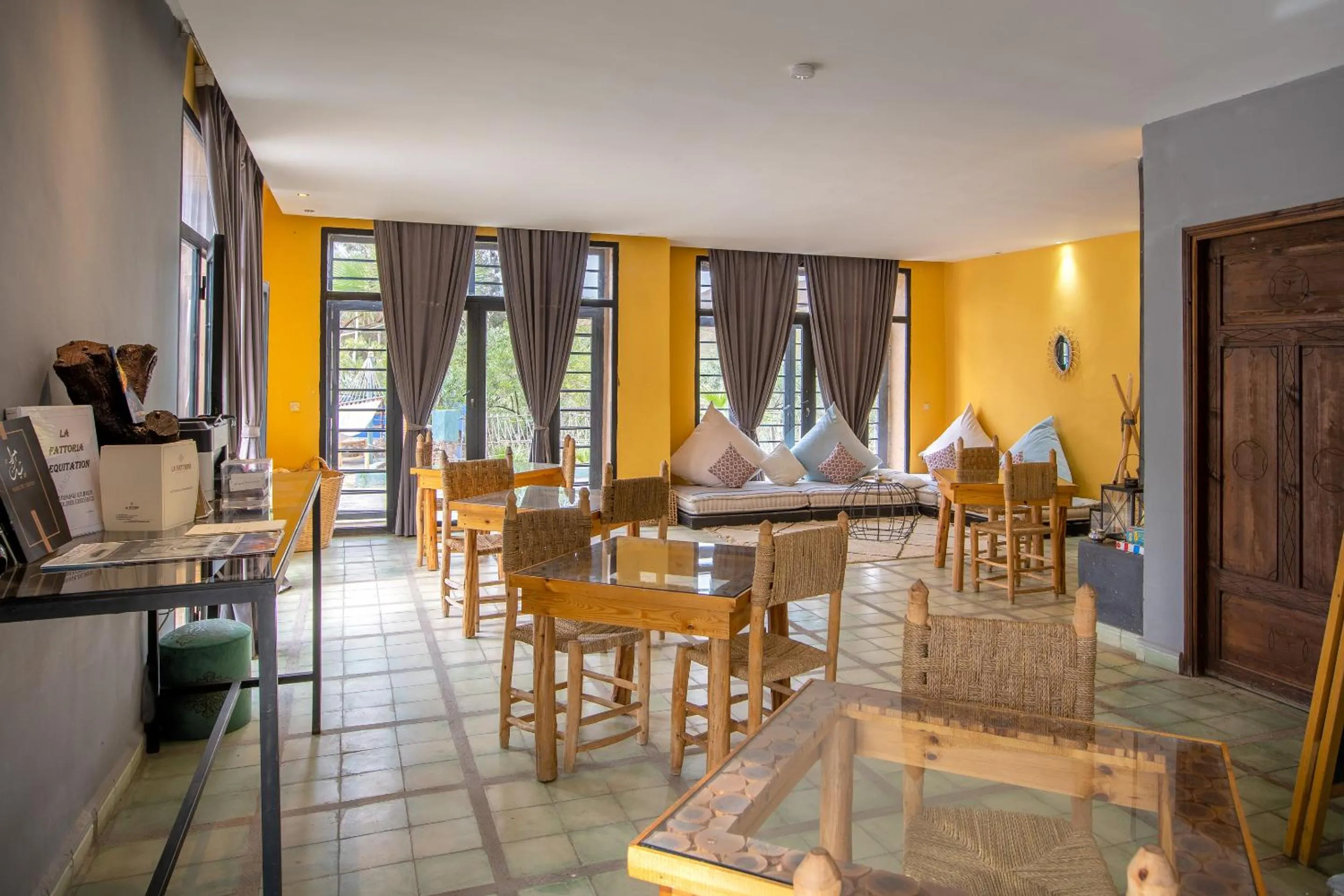 Dining area in La Fattoria Ecolodge