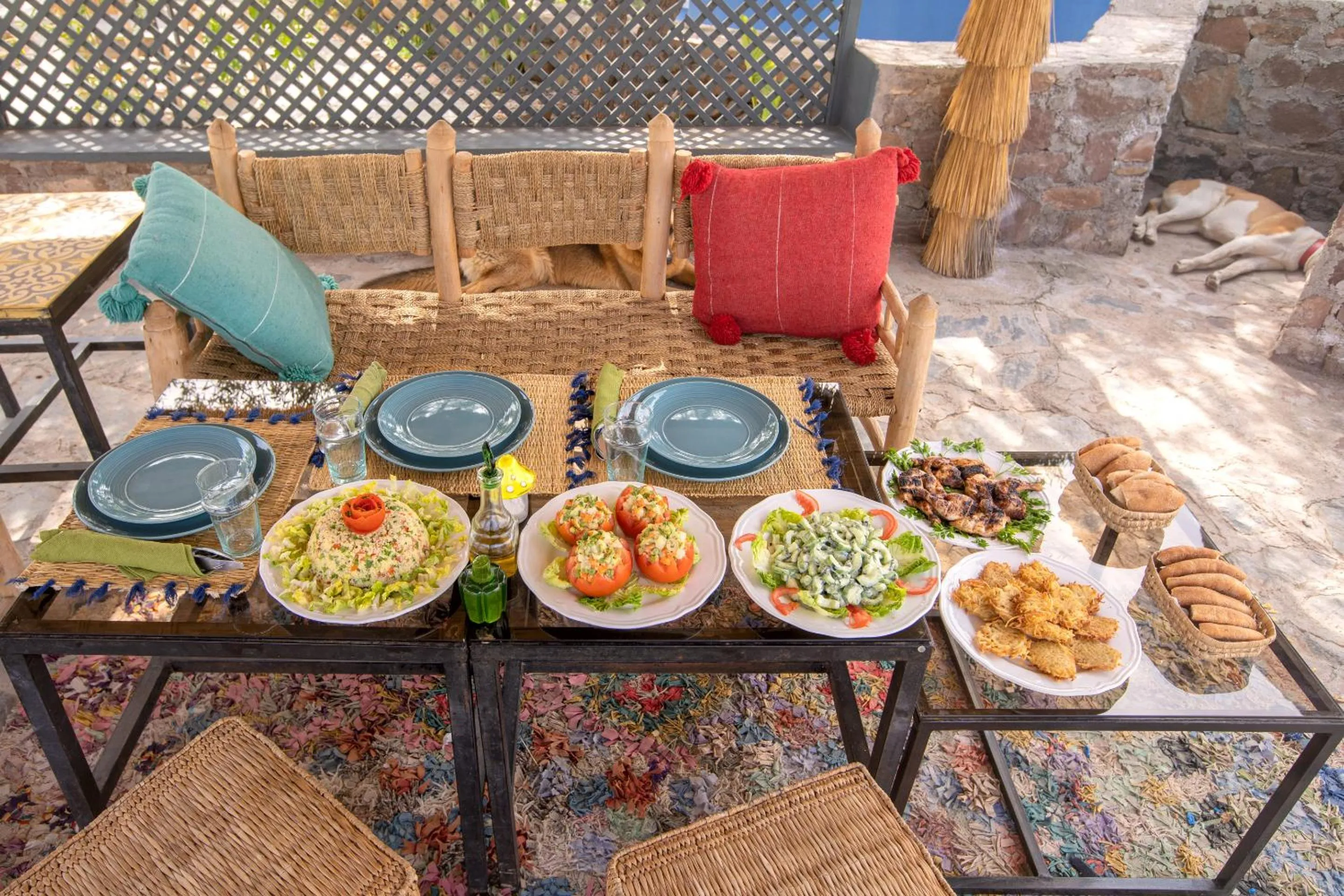 Food and drinks in La Fattoria Ecolodge