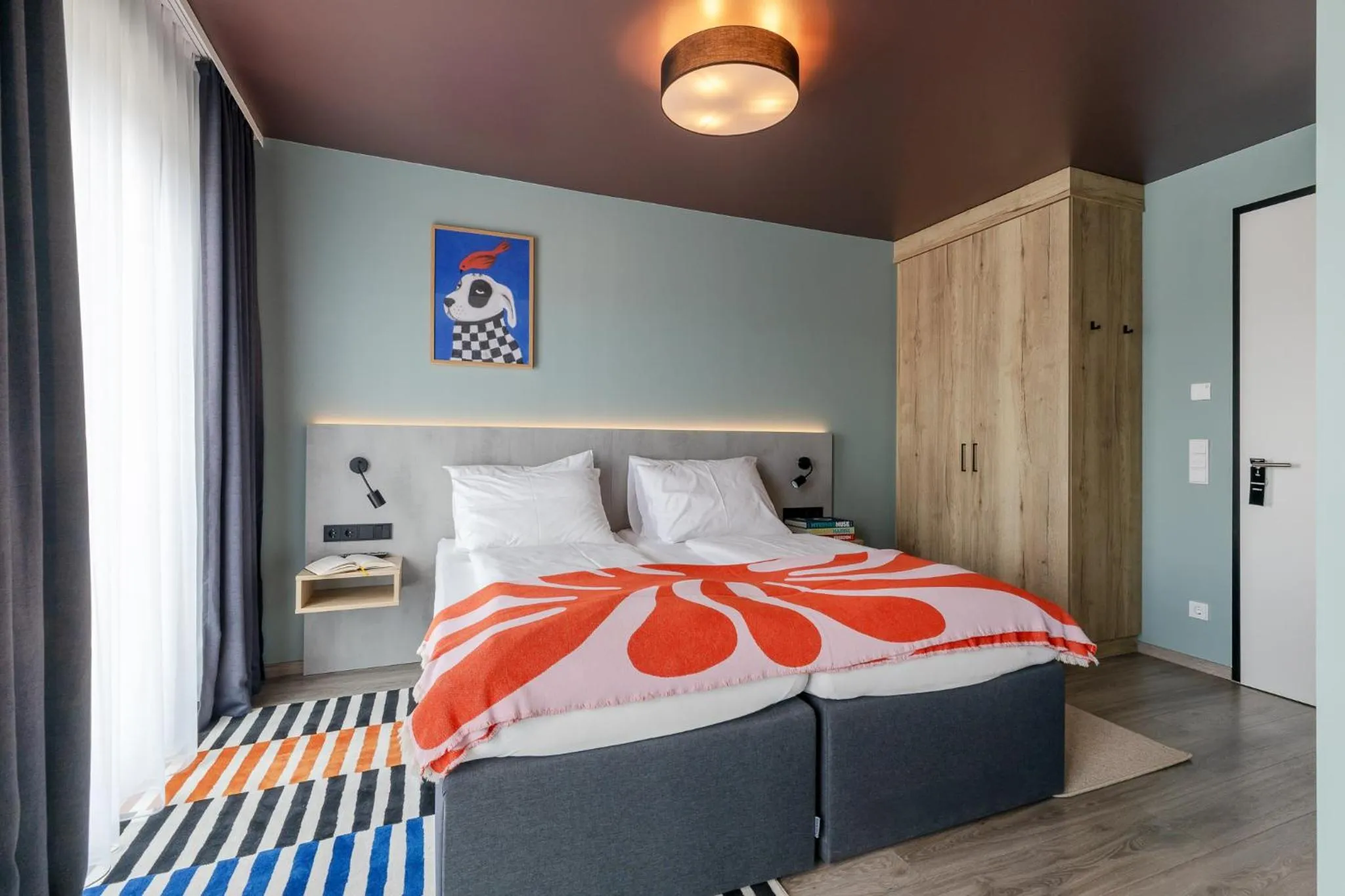 Bedroom, Bed in kalm stay - munich east