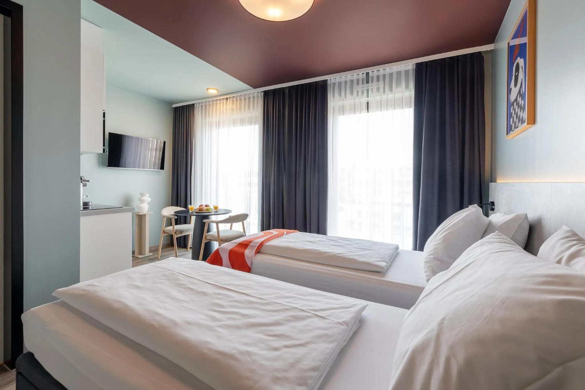 Photo of the whole room, Bed in kalm stay - munich east