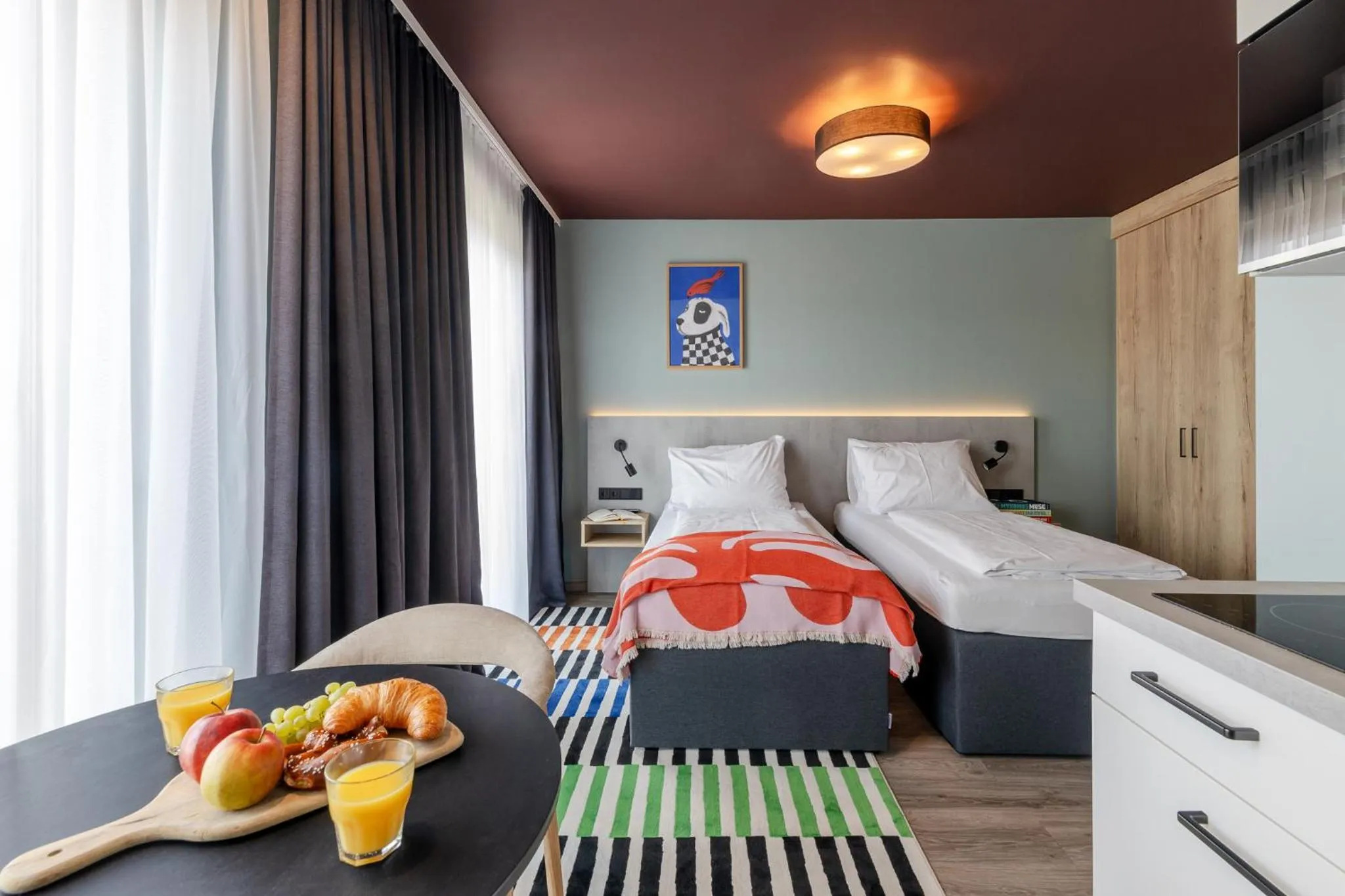 Photo of the whole room, Bed in kalm stay - munich east