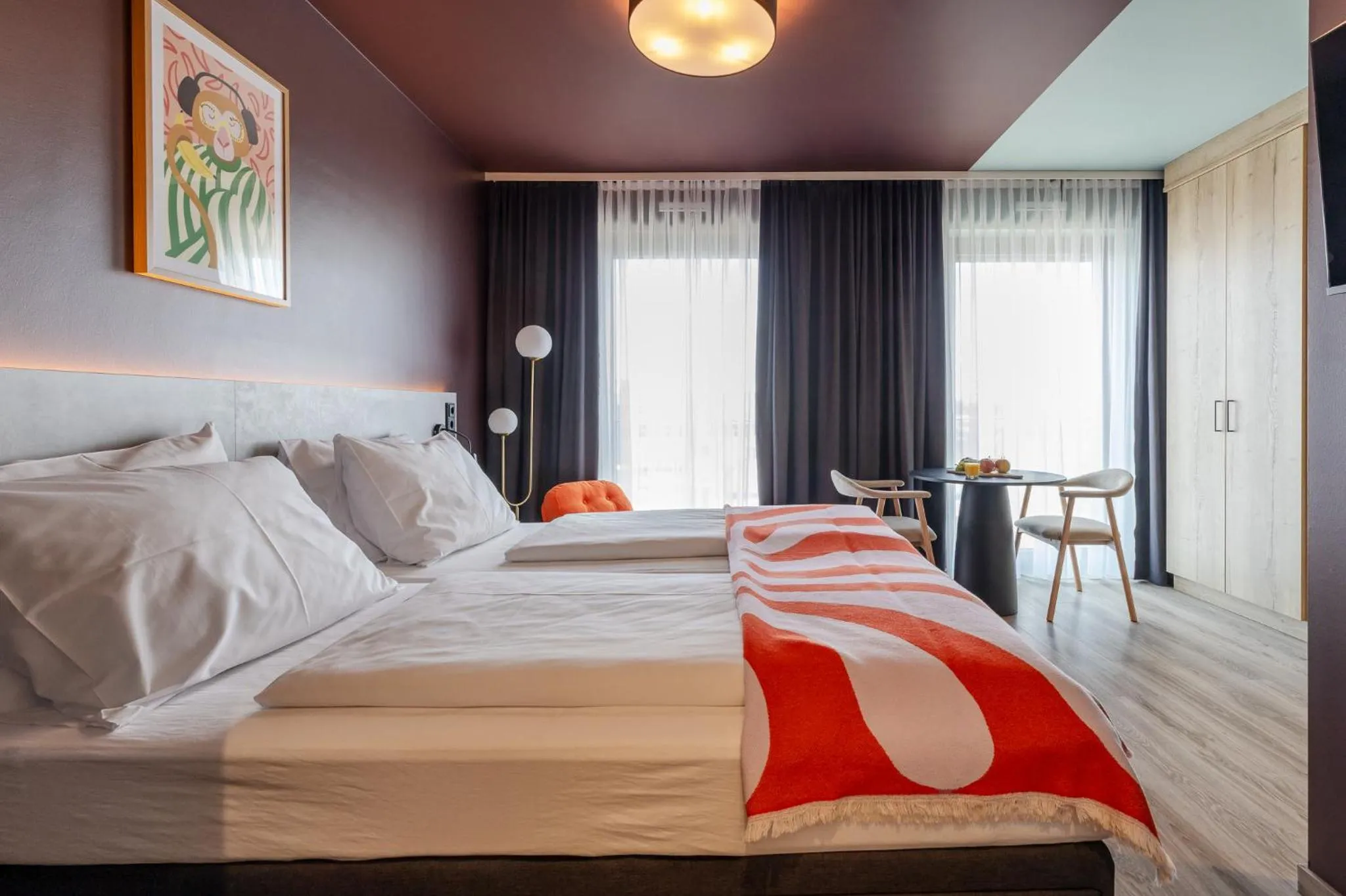 Bedroom, Bed in kalm stay - munich east