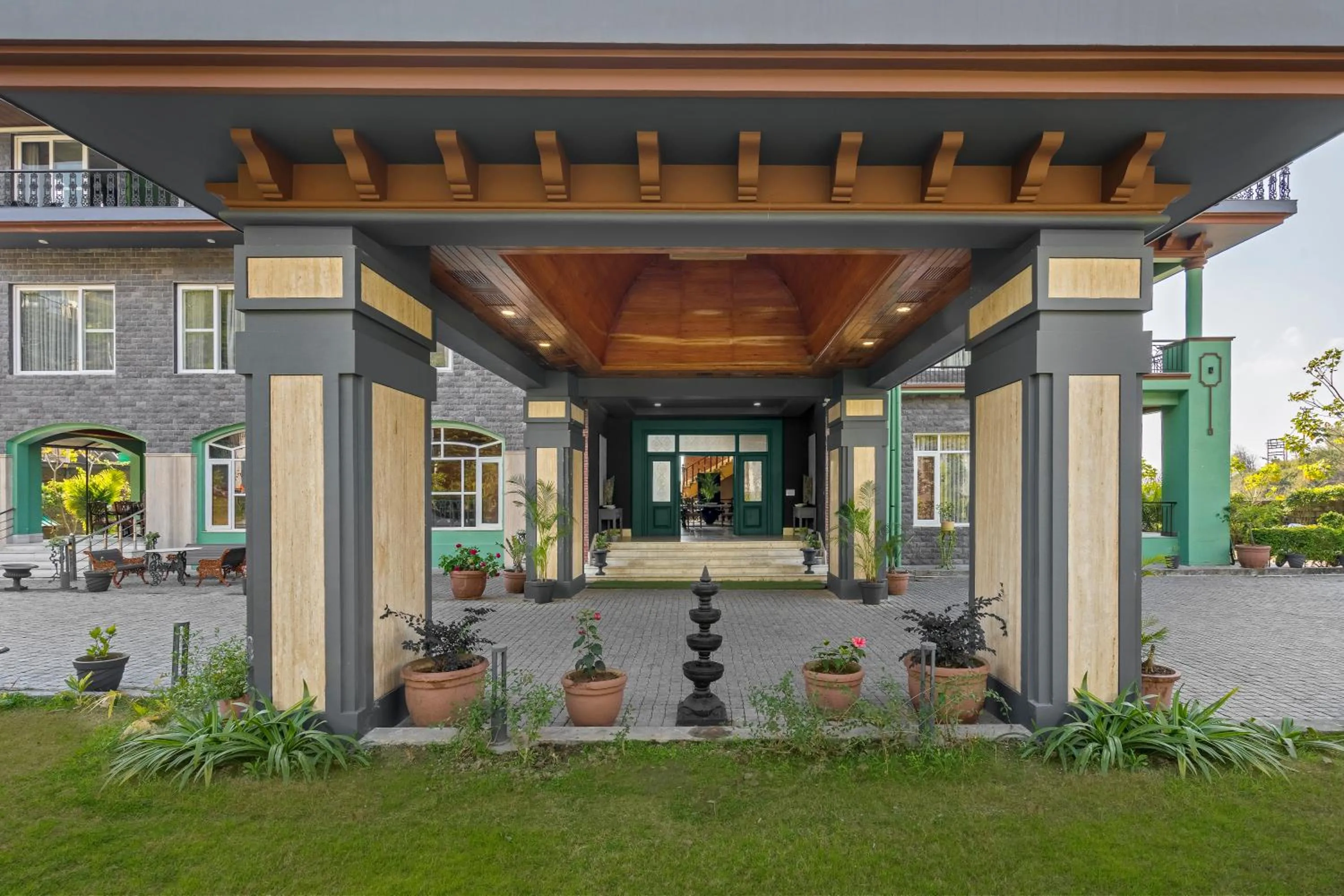 Facade/entrance in The Atman Dharamshala by Leisure Hotels