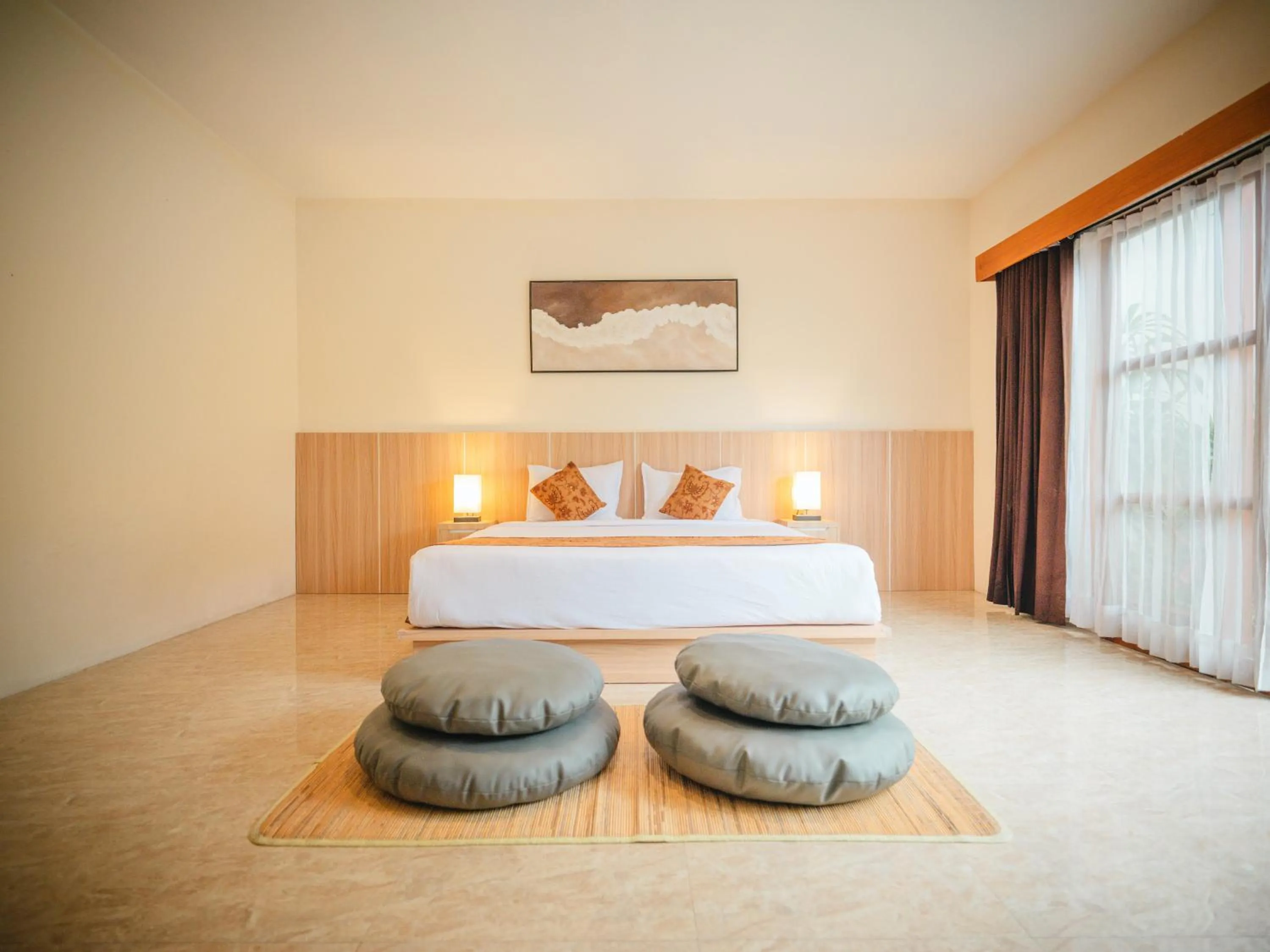 Bed in Artha Cottages