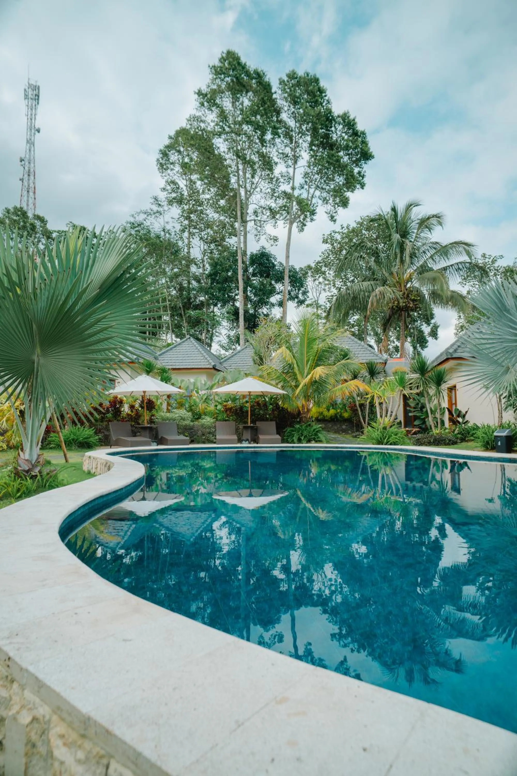 Swimming pool in Artha Cottages