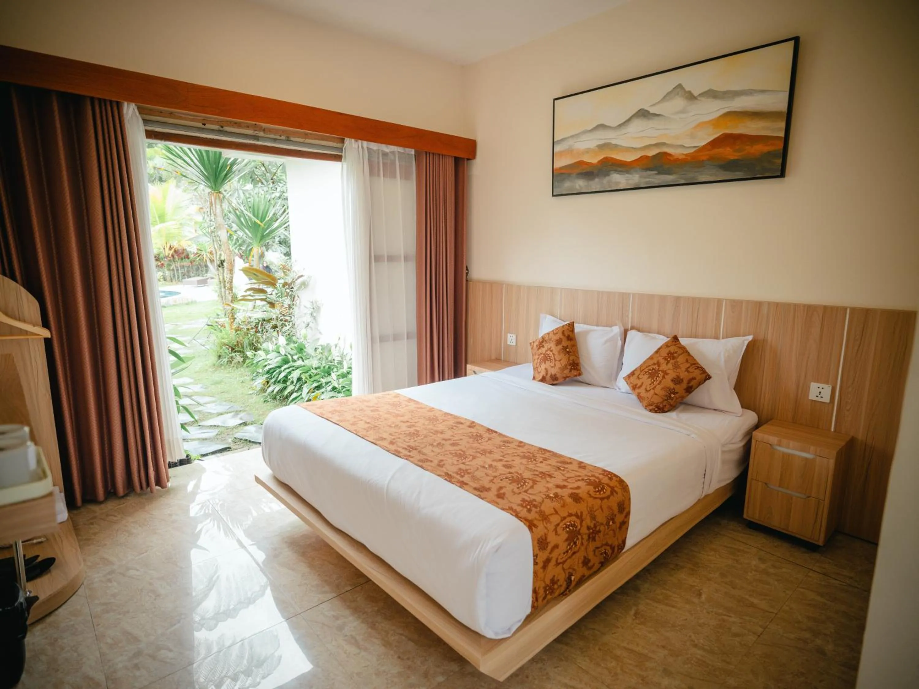 Bed in Artha Cottages