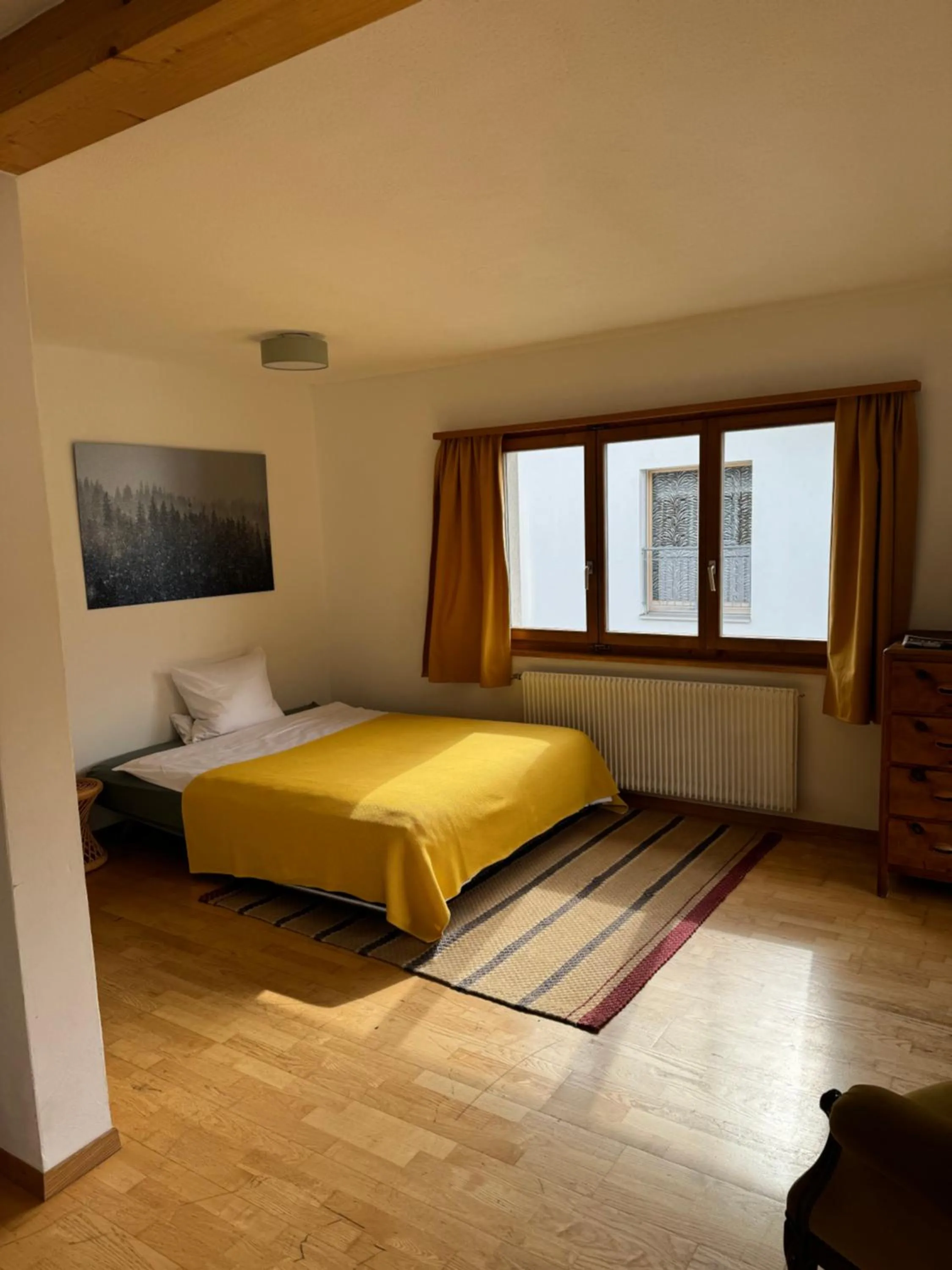 Photo of the whole room, Bed in Waldheim Laax Pension