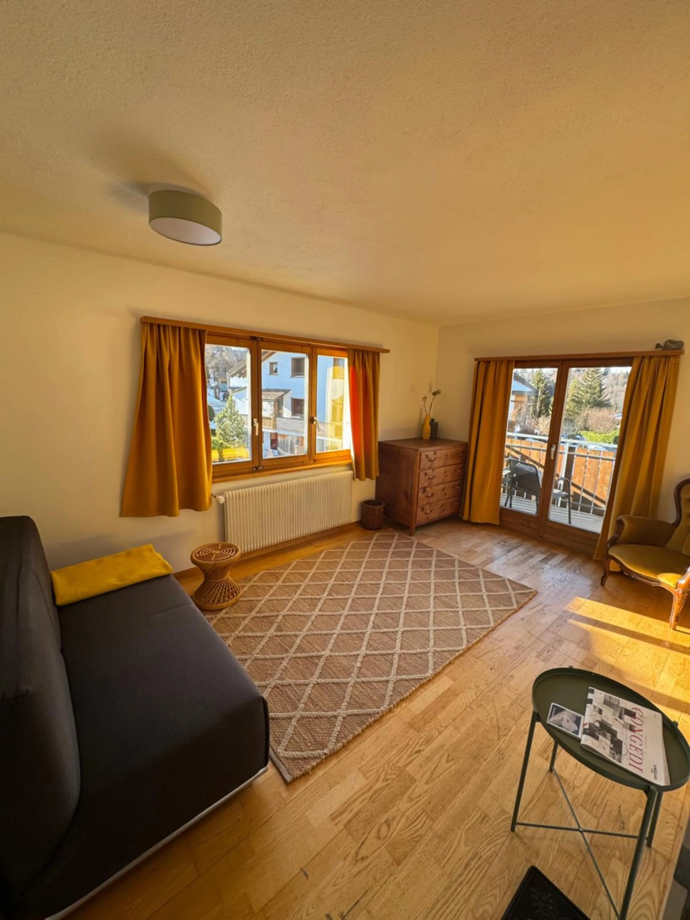 Living room in Waldheim Laax Pension