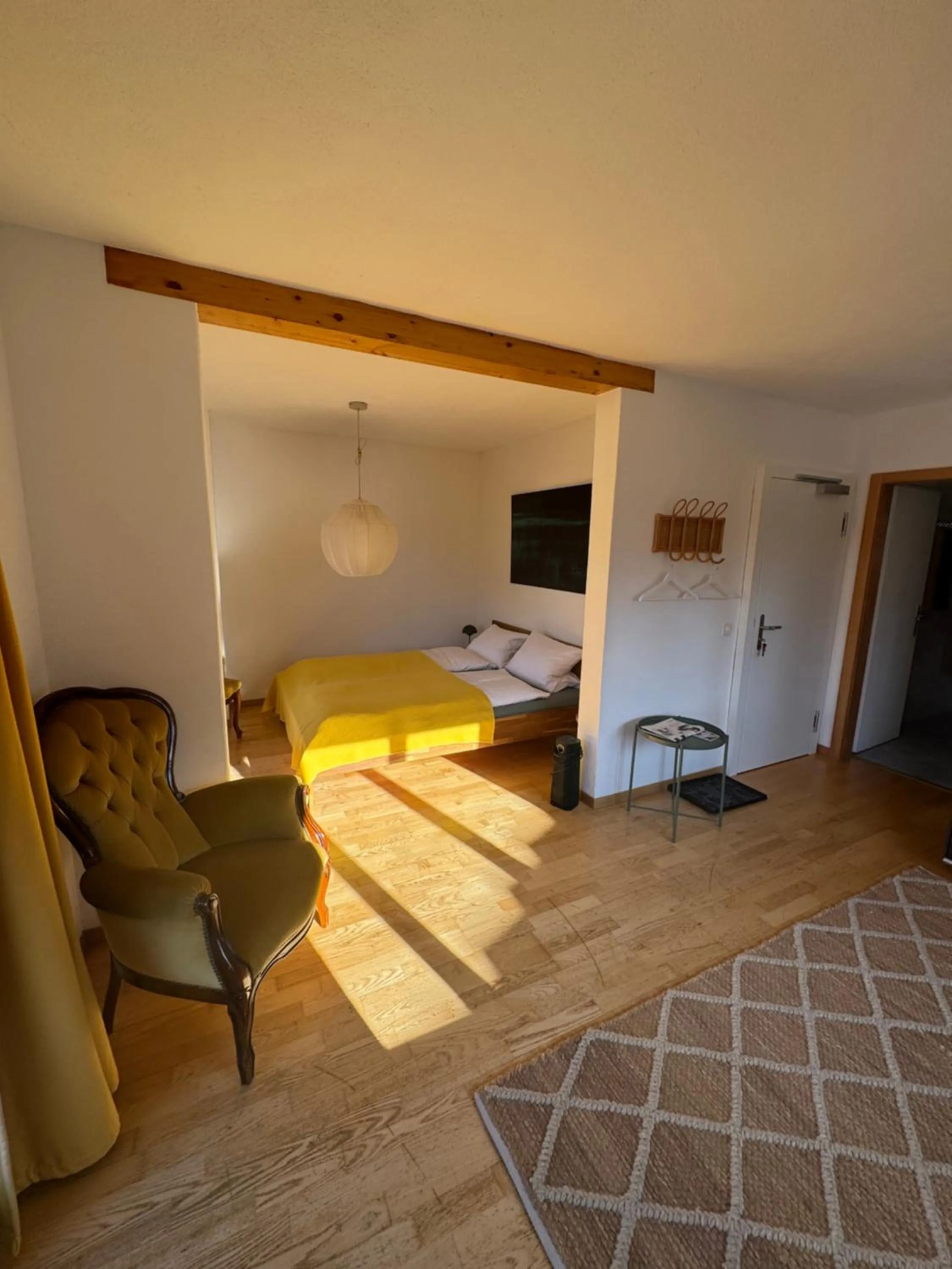 Bed in Waldheim Laax Pension