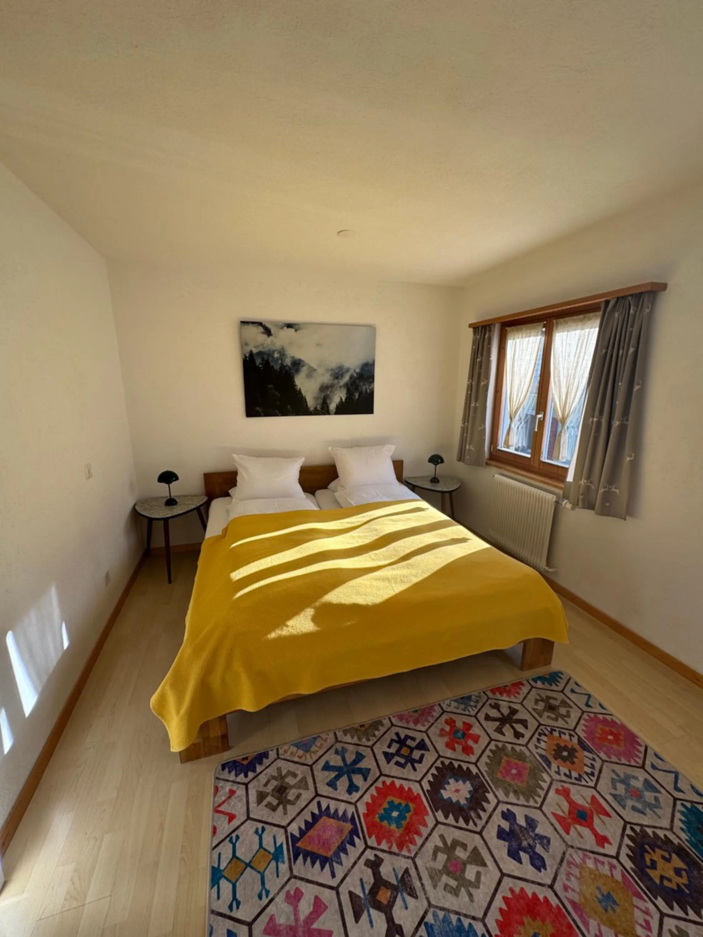 Photo of the whole room, Bed in Waldheim Laax Pension