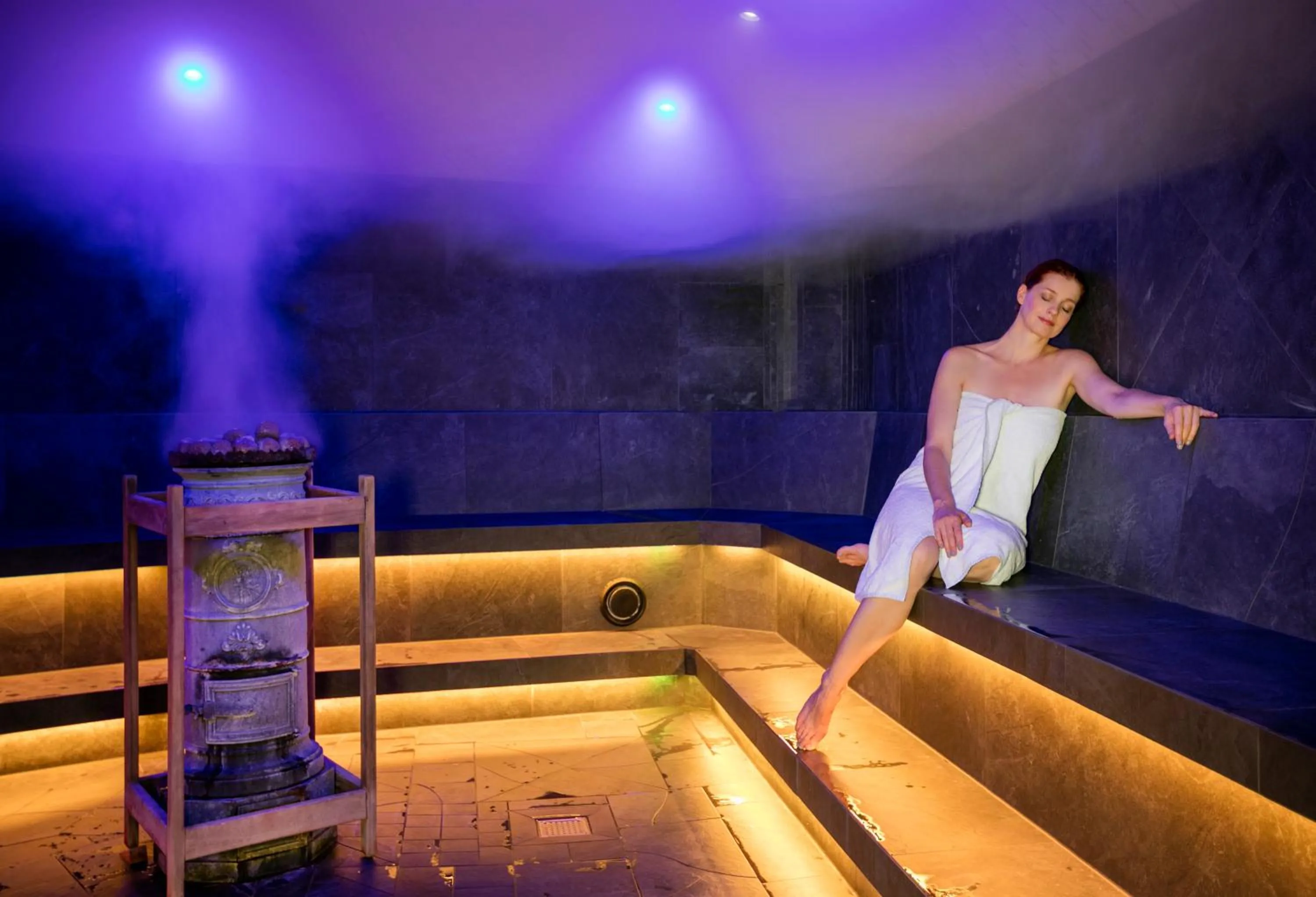 Steam room in Rogner Bad Blumau