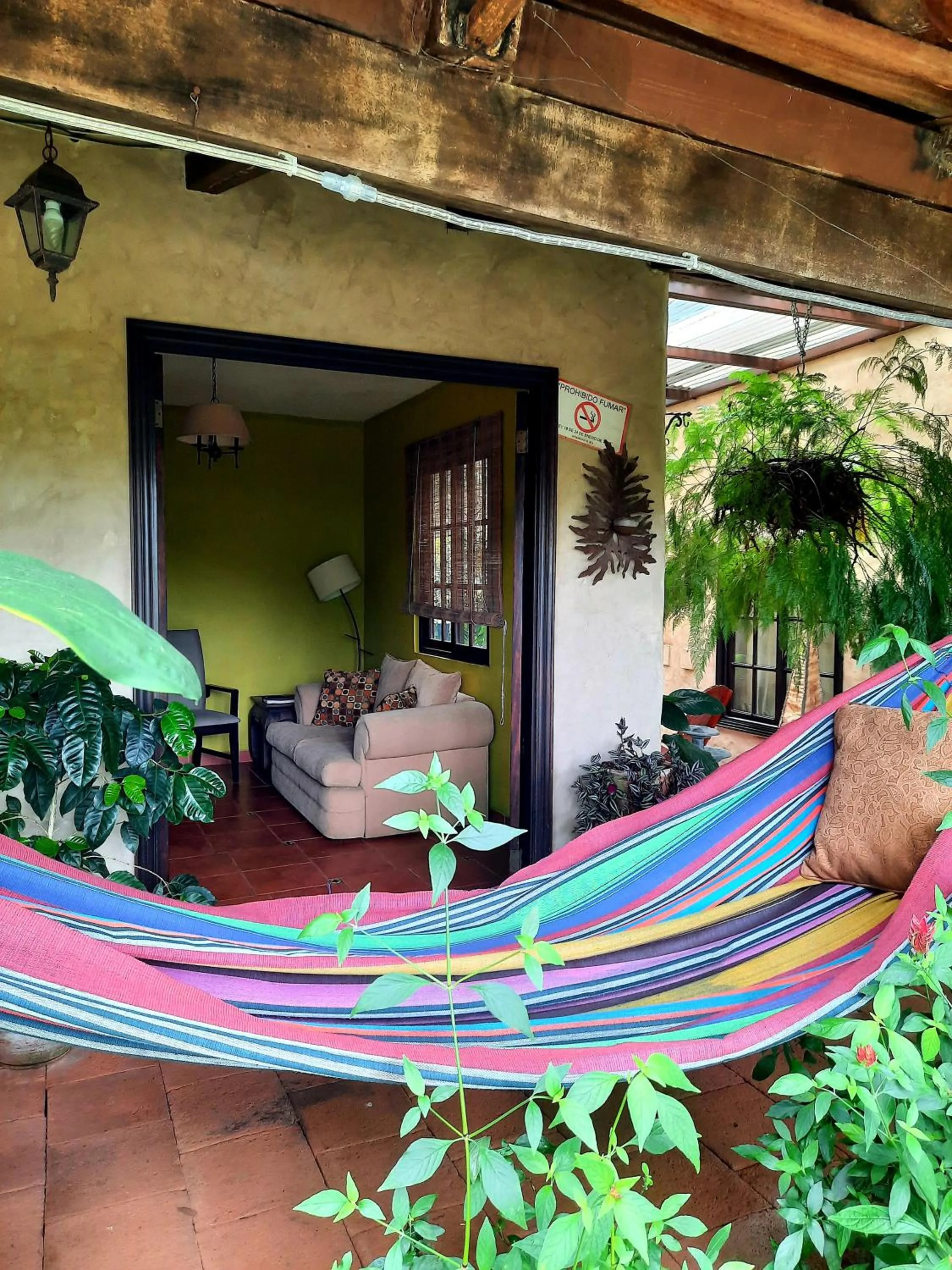 Patio in Cabañas San Miguel