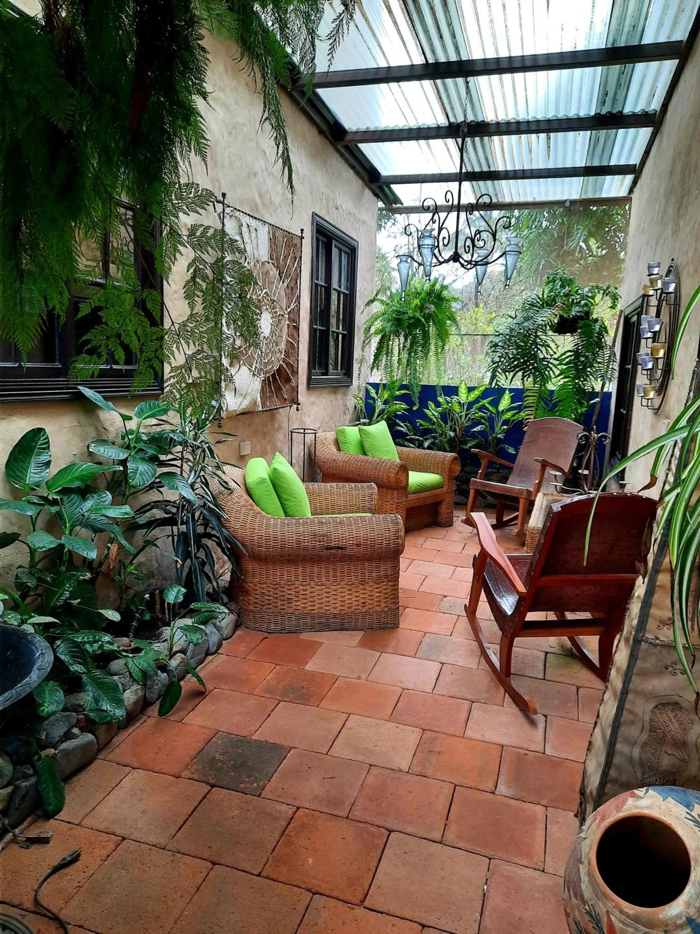 Balcony/Terrace in Cabañas San Miguel